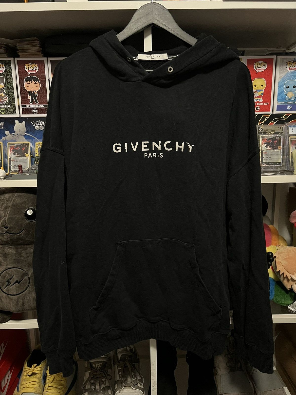 Givenchy Givenchy Destroyed Logo Hoodie Size US XXL / EU 58 / 5 - 1 Thumbnail