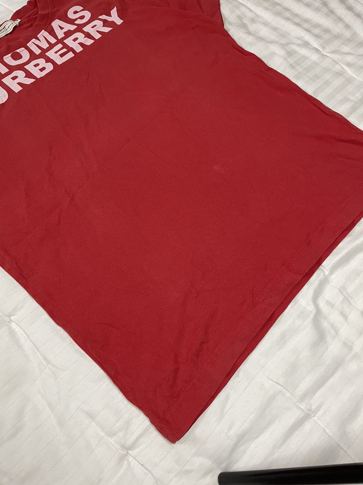 Burberry Vintage Rare Thomas Burberry Big Logo T-shirt Size US XL / EU 56 / 4 - 6 Thumbnail