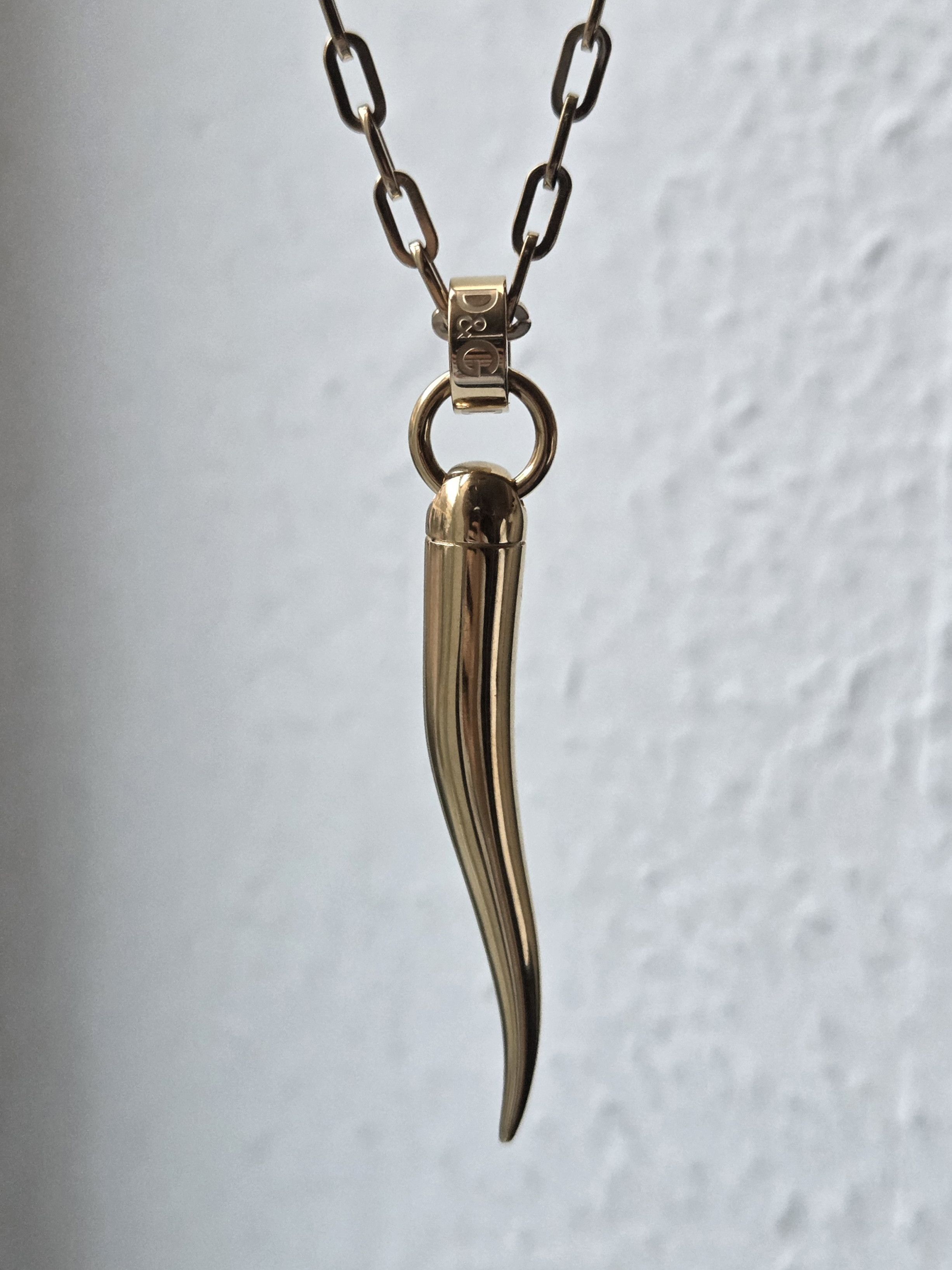 Dolce & Gabbana Dolce & Gabbana golden fang necklace Size ONE SIZE - 3 Thumbnail
