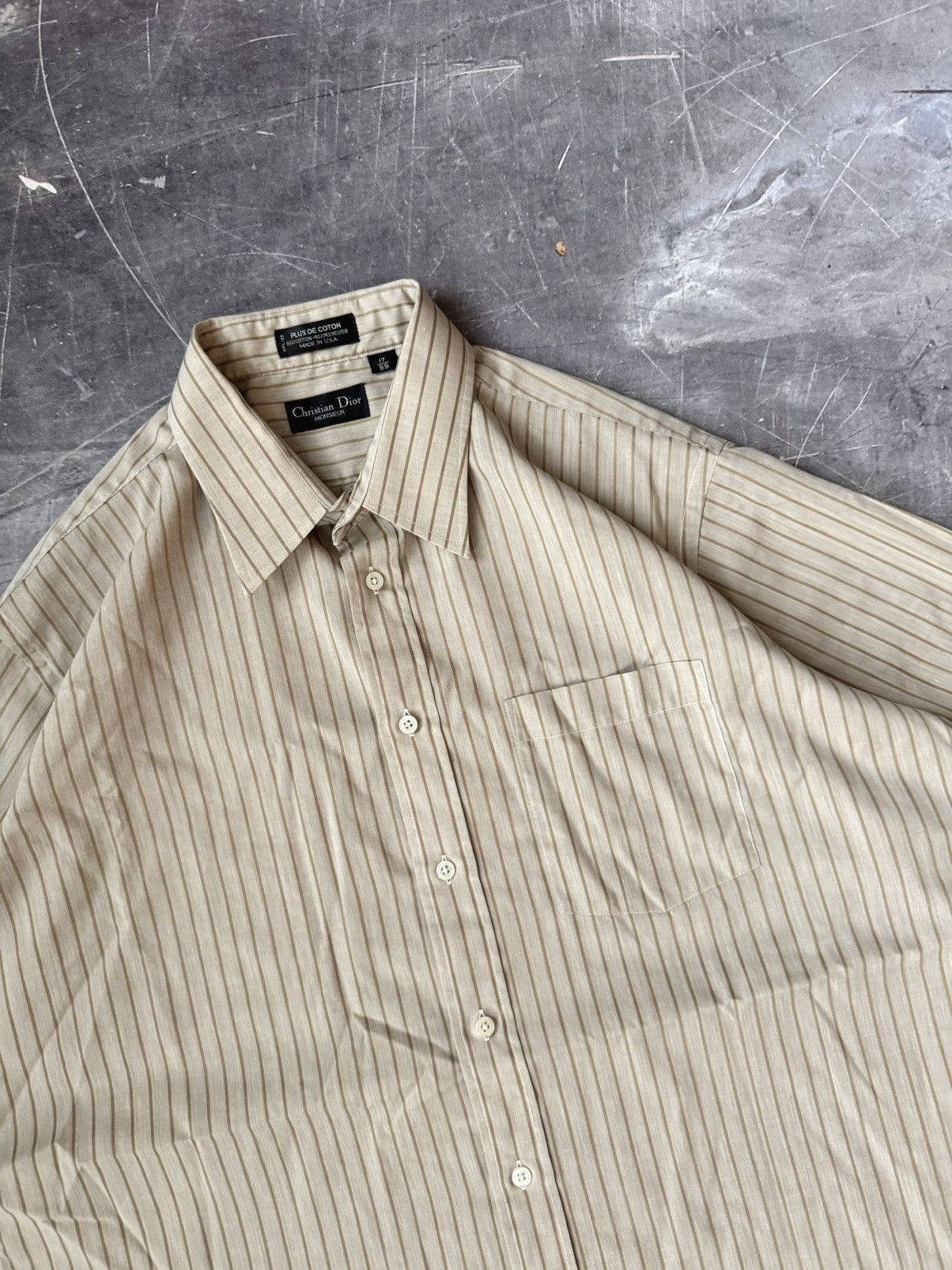 Christian Dior Monsieur Vintage Christian Dior Short-Sleeve Buttondown Shirt (L) Size US L / EU 52-54 / 3 - 2 Thumbnail