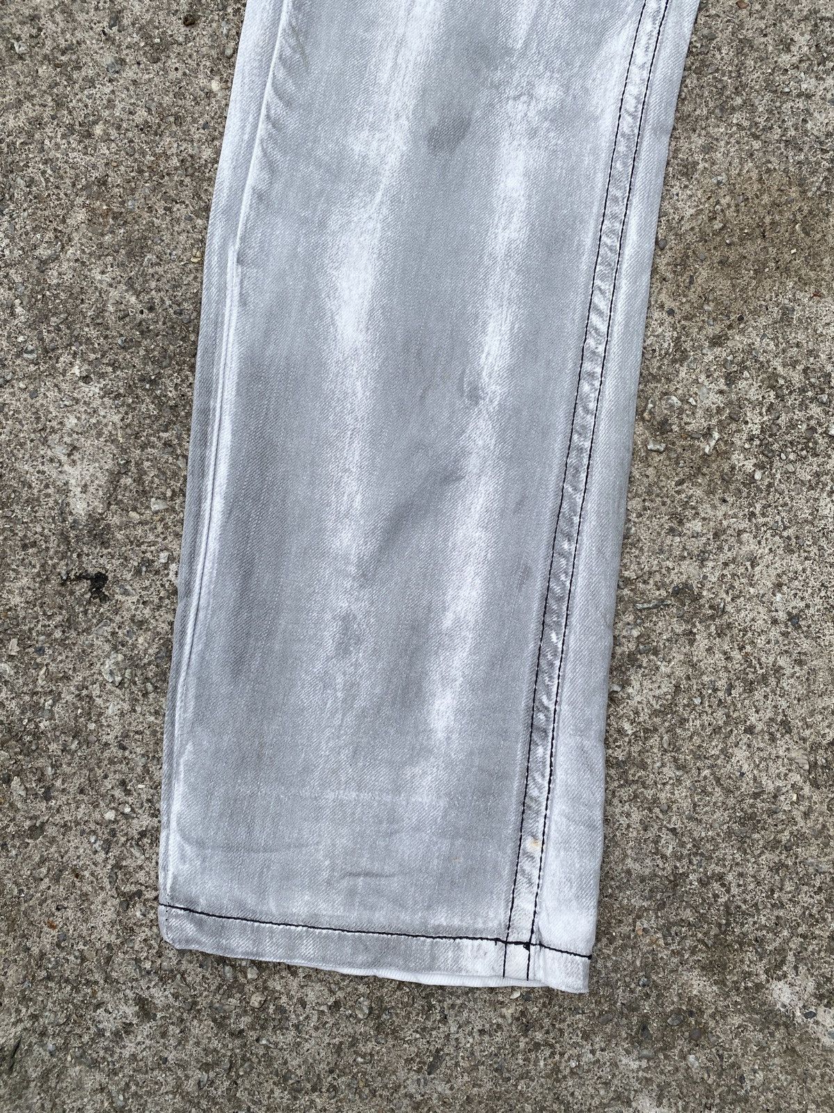 Japanese Brand × Tornado Mart 1990s - Tough Jeansmith Distressed Claws Mark Design Jeans Size US 32 / EU 48 - 4 Thumbnail