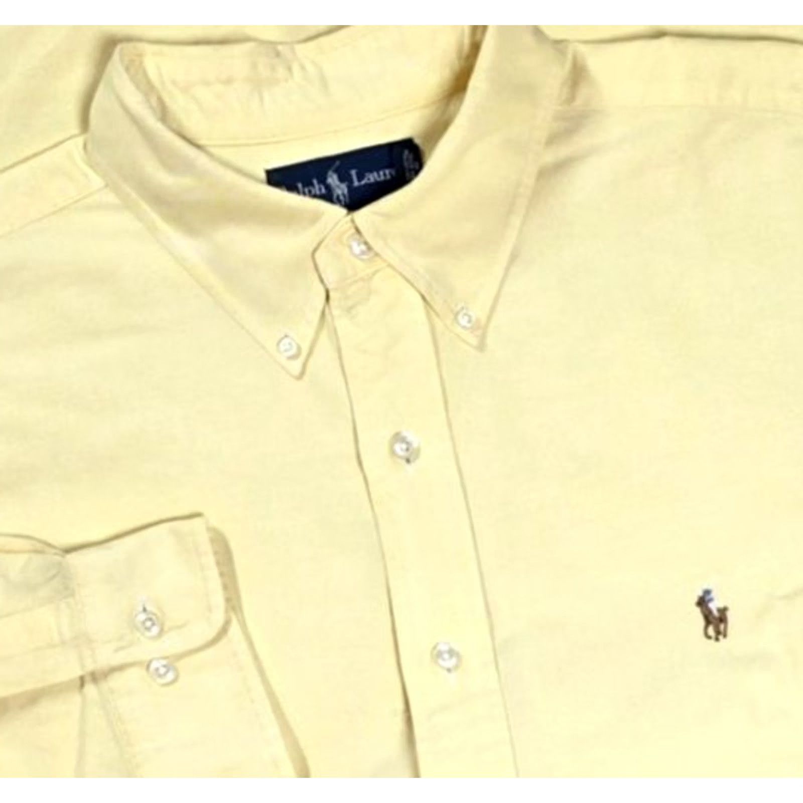 Polo Ralph Lauren VTG Polo Ralph Lauren Button Up Shirt Long Sleeve 17.5 White IconicOxford Polo Ralph Lauren Shirt Mens 90s College Preppy Designer Vintage Shirt Size US XXL / EU 58 / 5 - 2 Thumbnail