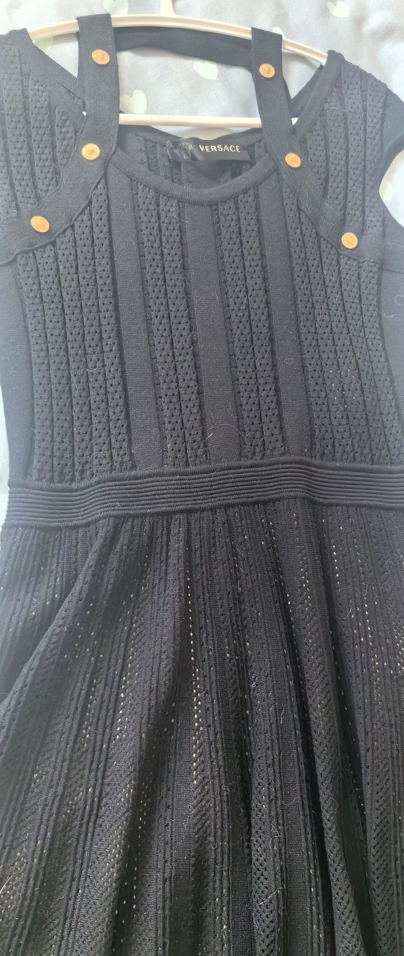 Versace Versace Openwork black dress Size M / US 6-8 / IT 42-44 - 1 Thumbnail