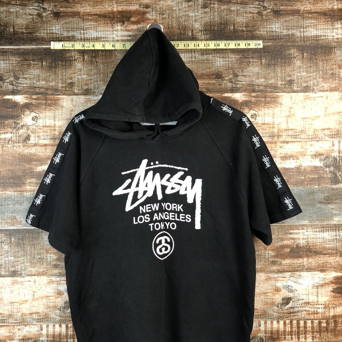 Stussy DL Stussy short sleeve Black Hoodie #A2553 Size US L / EU 52-54 / 3 - 2 Thumbnail