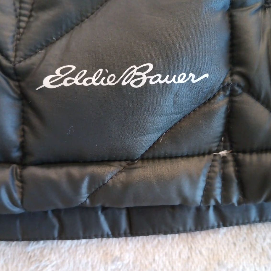 Eddie Bauer Eddie Bauer EB650 Puffer Vest Womens S Hooded Gray Down Insulated Nylon Softshell Zipper Pockets Vest Size S / US 4 / IT 40 - 4 Thumbnail