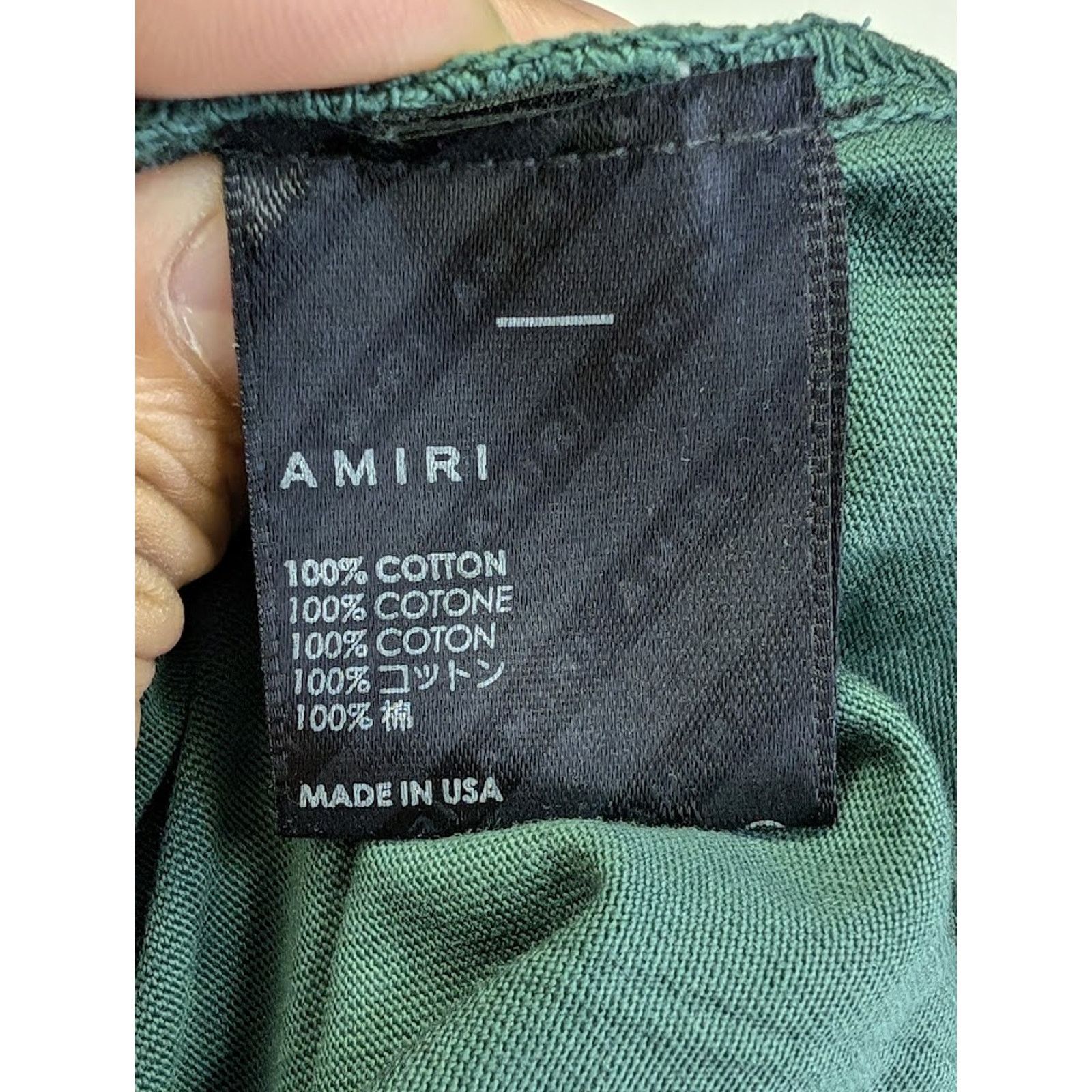 Amiri o1rshd1 Q:3 / Vintage Tiger Tee T-shirt in Green Size US L / EU 52-54 / 3 - 15 Thumbnail
