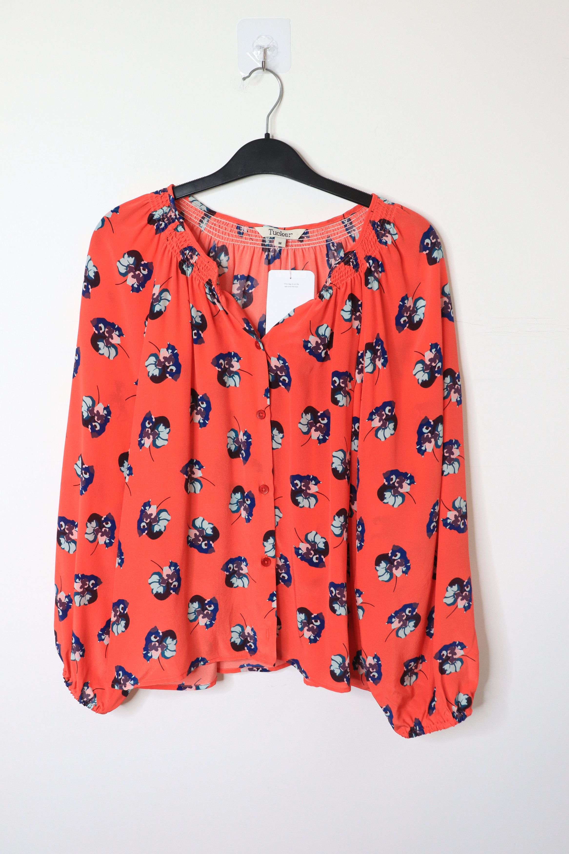 Other Red silk floral blouse - M Size S / US 4 / IT 40 - 1 Thumbnail
