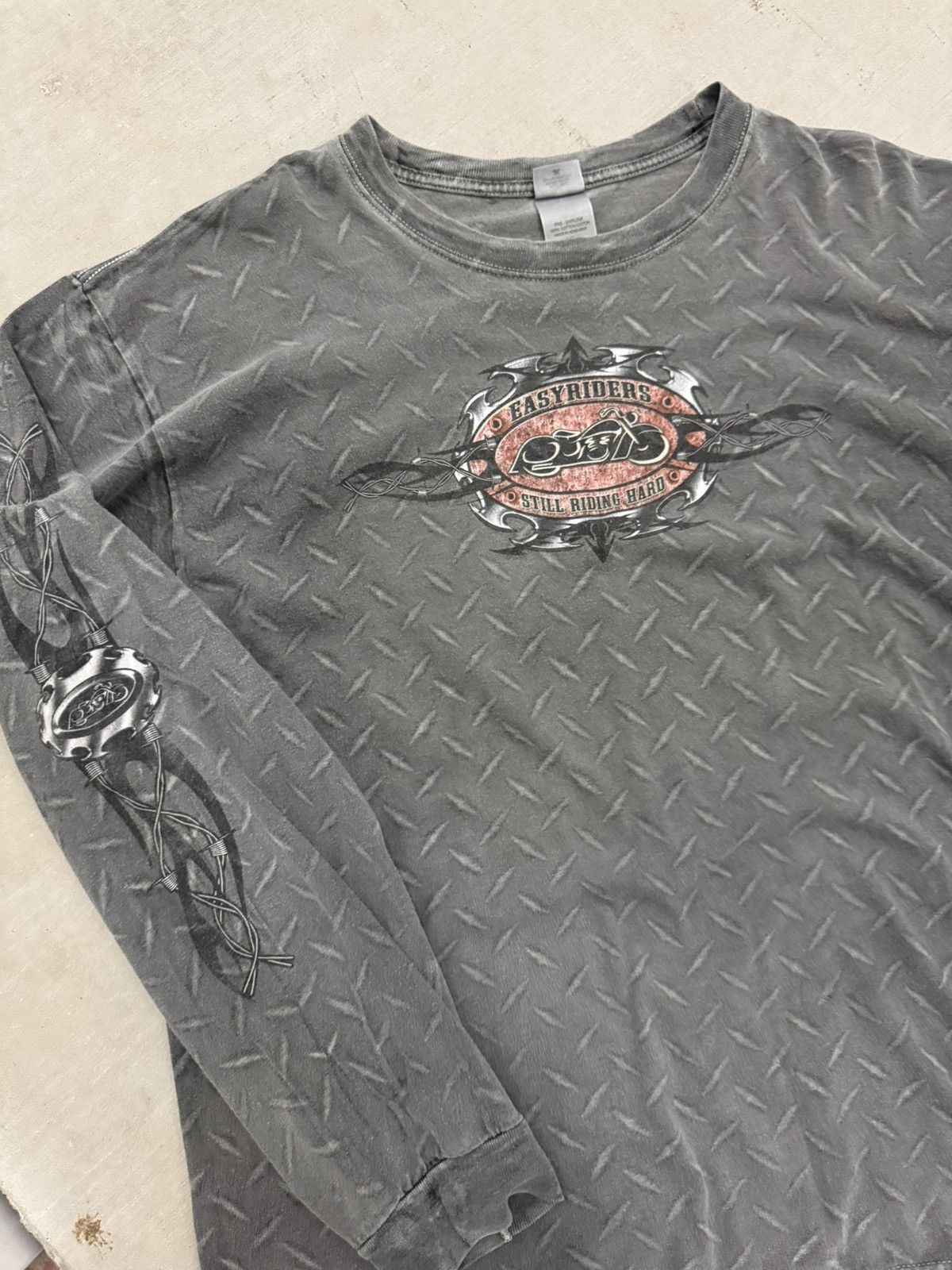 4GSELLER Vintage Easyrider Metal AOP Sleeve Hit Shirt Y2K Size US XL / EU 56 / 4 - 5 Thumbnail