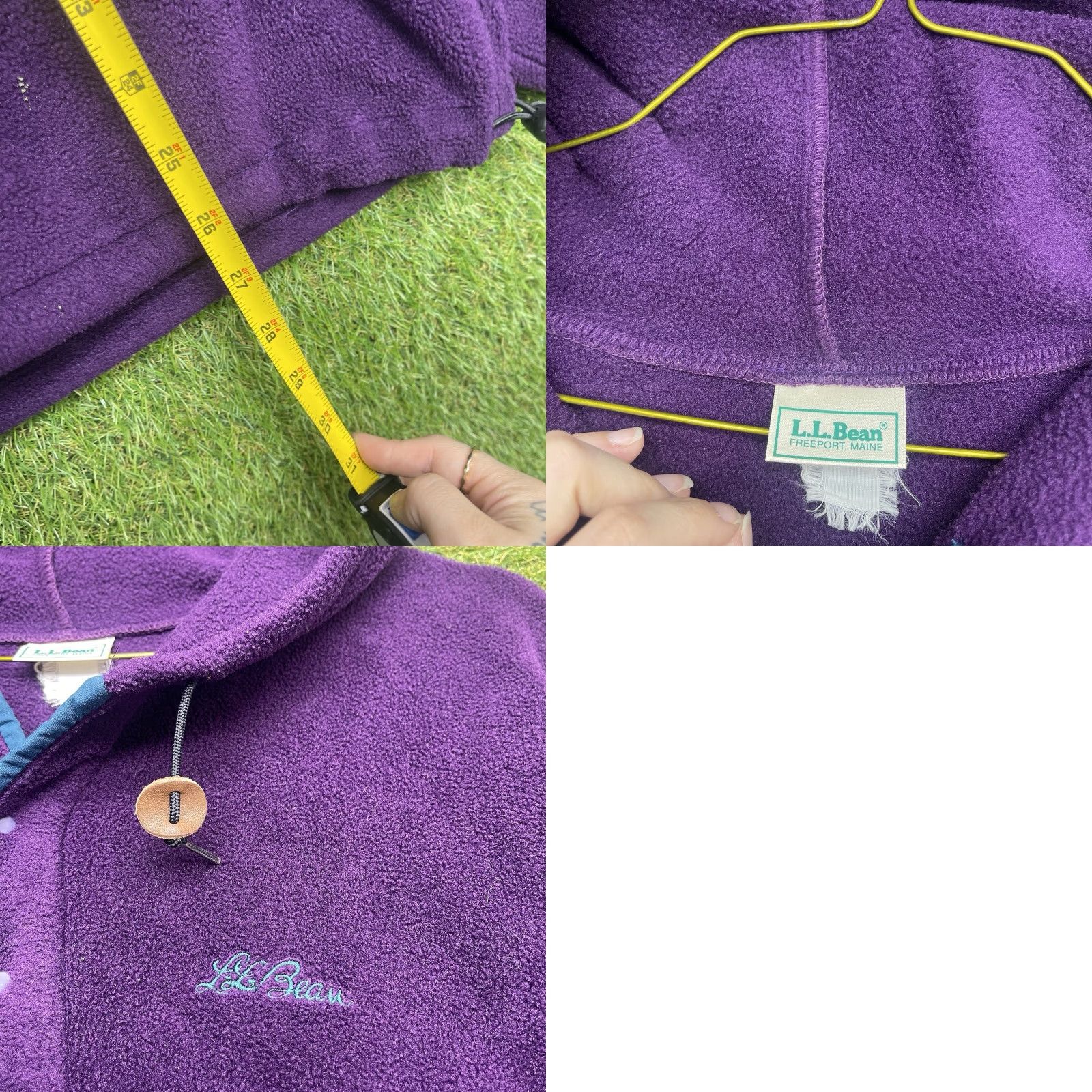 Vintage VINTAGE L.L. Bean Jacket Womens XL Purple Sherpa Thick Pile Fleece 1/4 Snap Button Close Henley Casual Outdoor 90s Womens Size XL / US 12-14 / IT 48-50 - 8 Thumbnail
