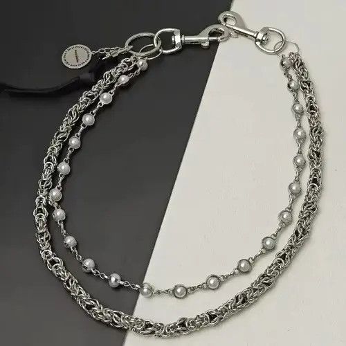 VIBE 2 Layer Natural Echo Pearled Wallet Chain Size ONE SIZE - 2 Thumbnail