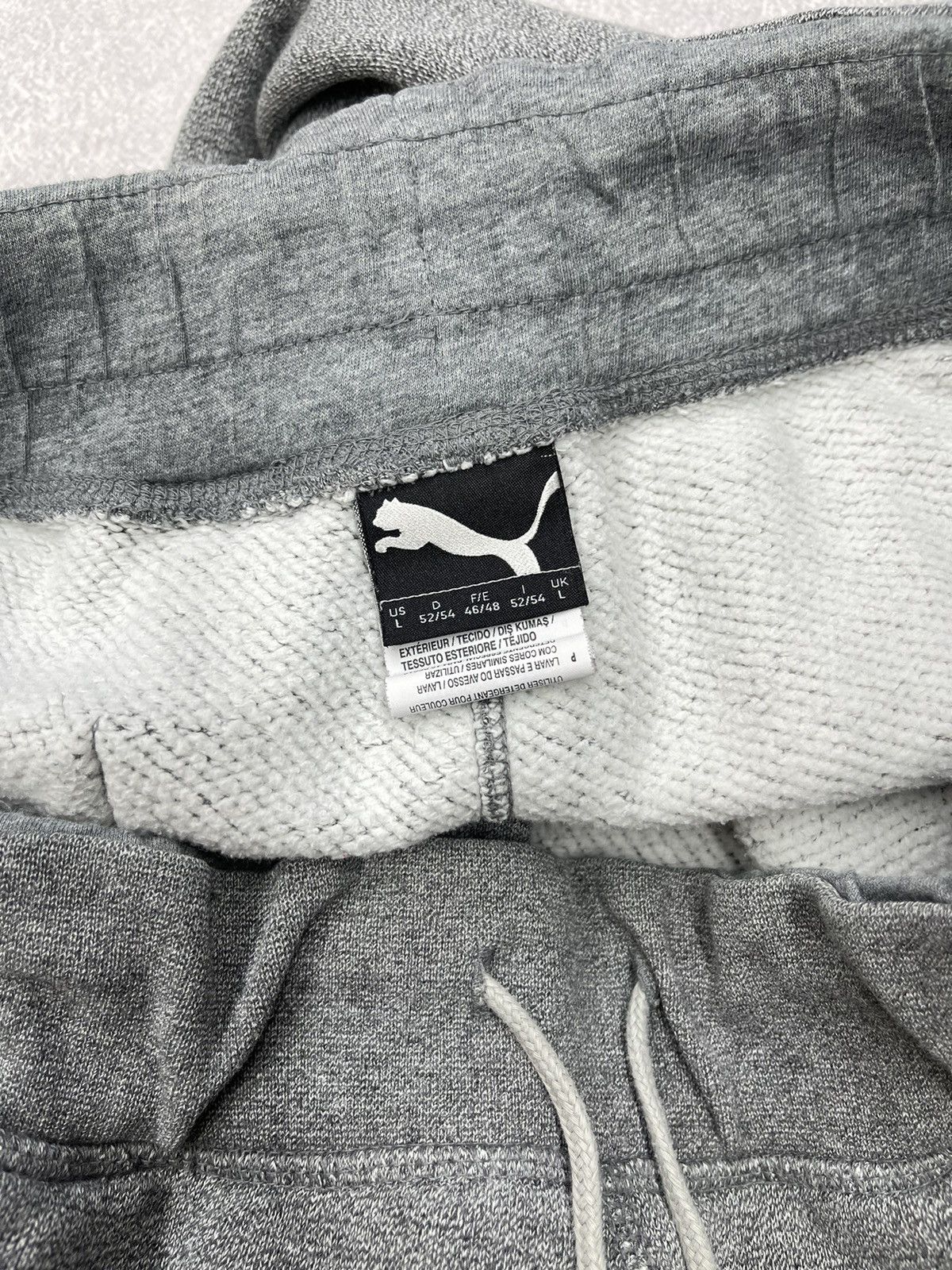 Puma Mens Puma Trinomic Jogger Sweatpants Grey Big Logo Drill Y2K Size US 34 / EU 50 - 8 Thumbnail