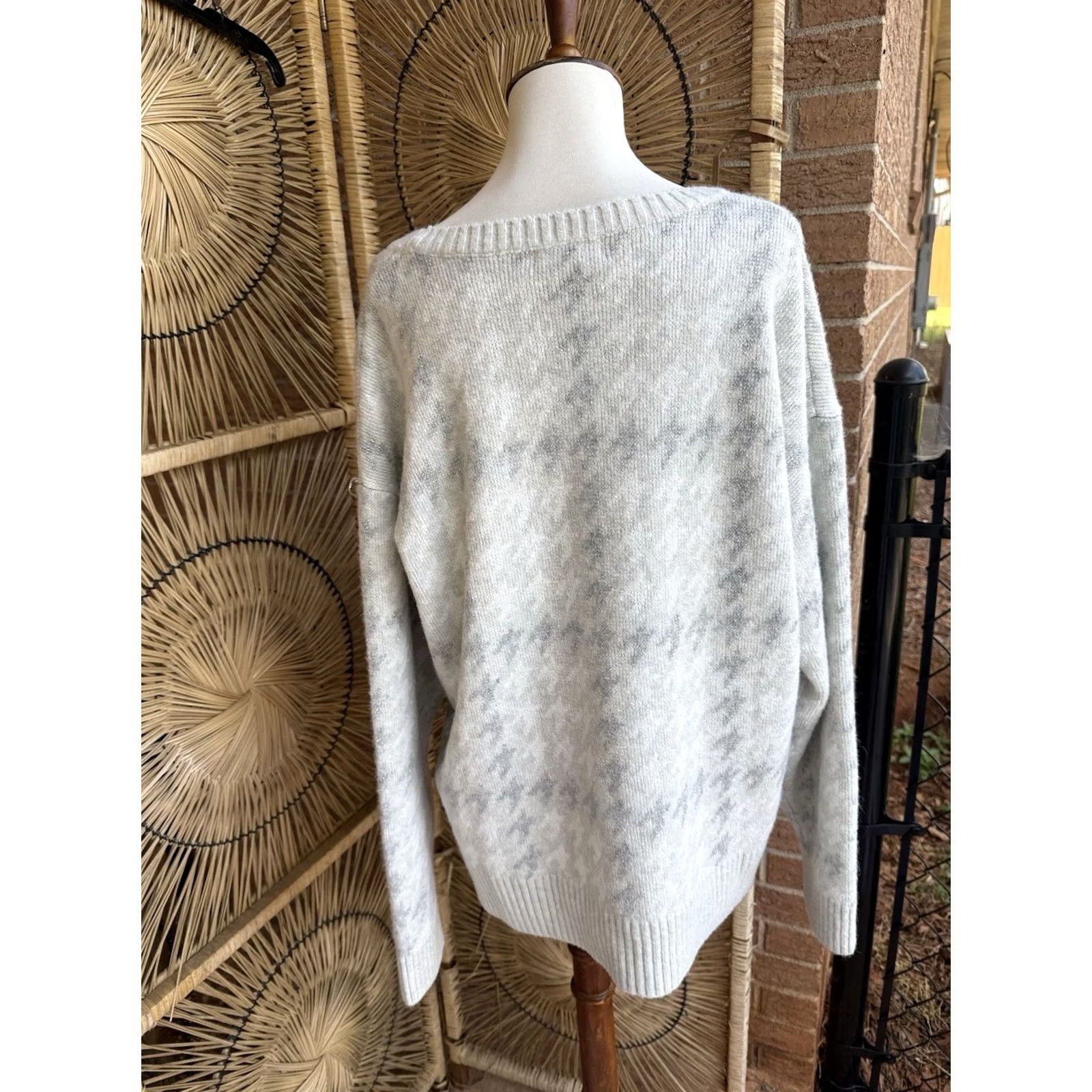Vintage VINTAGE 525 America Gray Fuzzy Knit Crewneck Sweater Oversized XL Women Size XL / US 12-14 / IT 48-50 - 7 Thumbnail