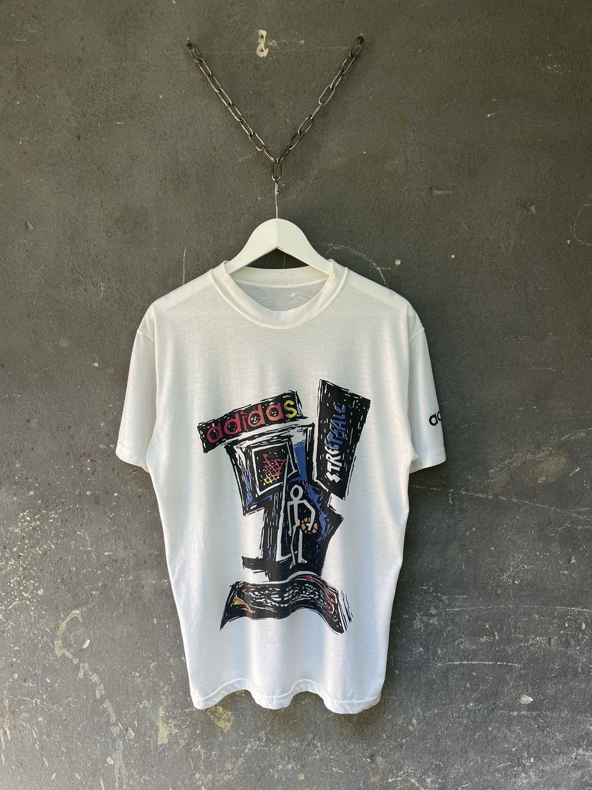 Adidas × Vintage Adidas 90s T-Shirt Streetball Vintage Size US M / EU 48-50 / 2 - 1 Thumbnail