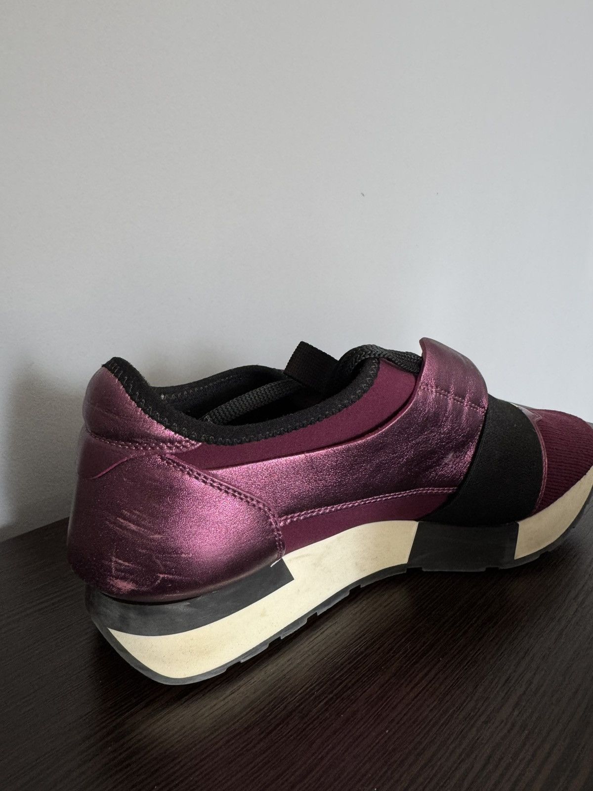 Balenciaga BALENCIAGA Race Runners Purple Prune Seakers 39 Size US 9 / IT 39 - 7 Thumbnail