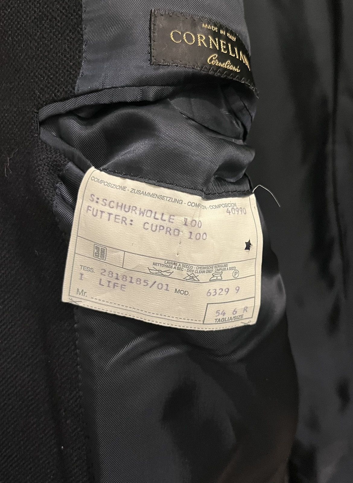 Corneliani Corneliani Jacket Wool Size 54 Size 54L - 7 Thumbnail