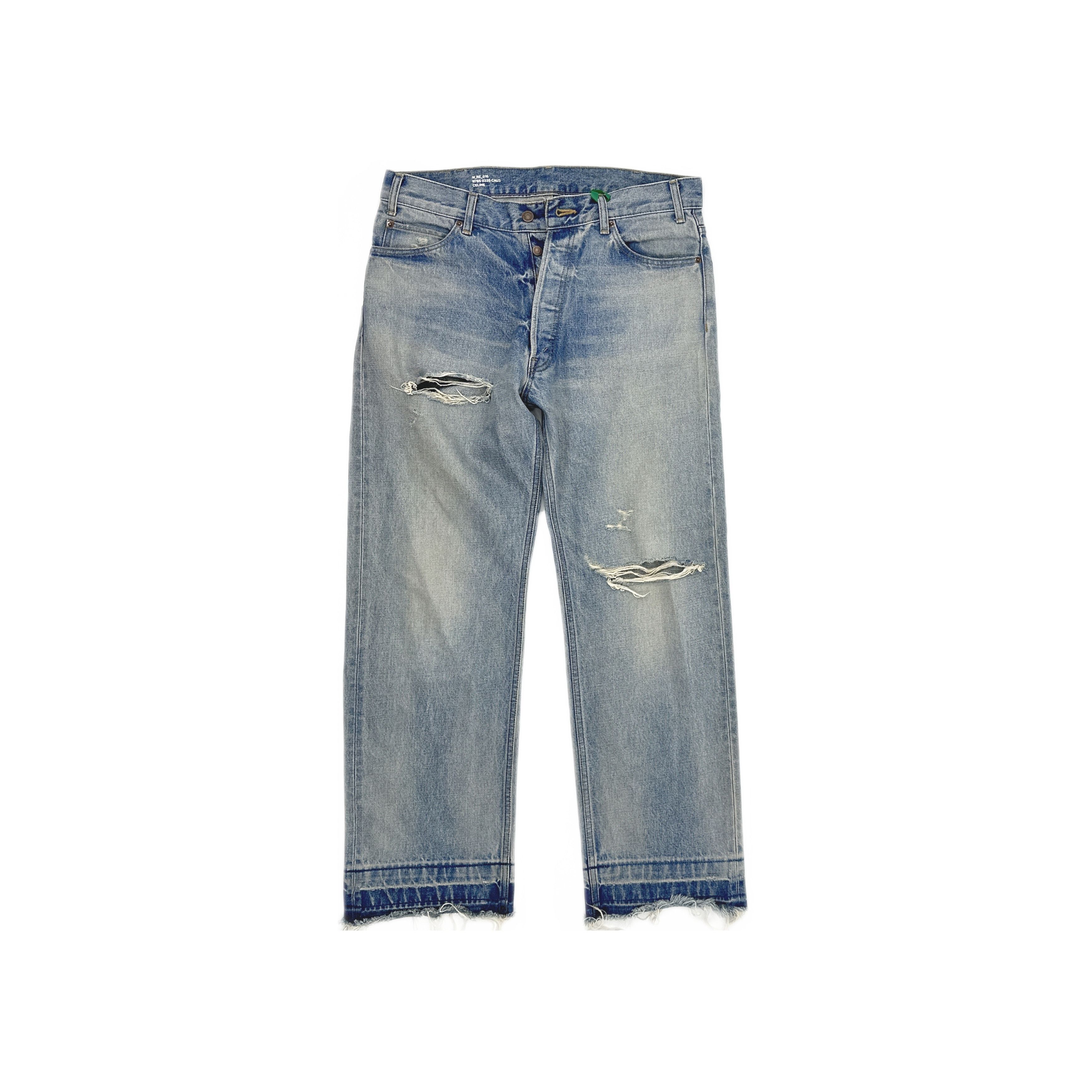 Celine Celine Distressed Raw Hem Jeans Size 32 Size US 32 / EU 48 - 1 Thumbnail