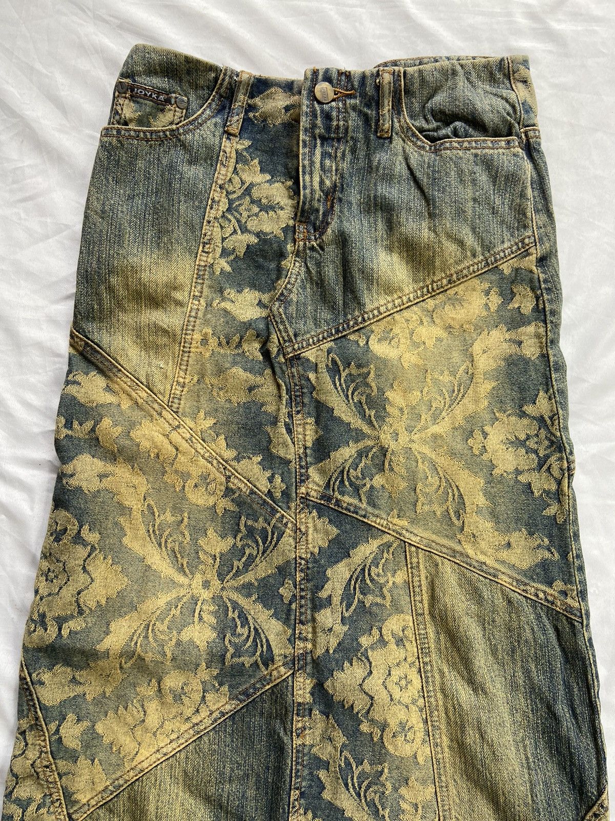 Japanese Brand JOYKA FLOWERS HANDMADE LONG SKIRT PANTS Size 28" / US 6 / IT 42 - 8 Thumbnail