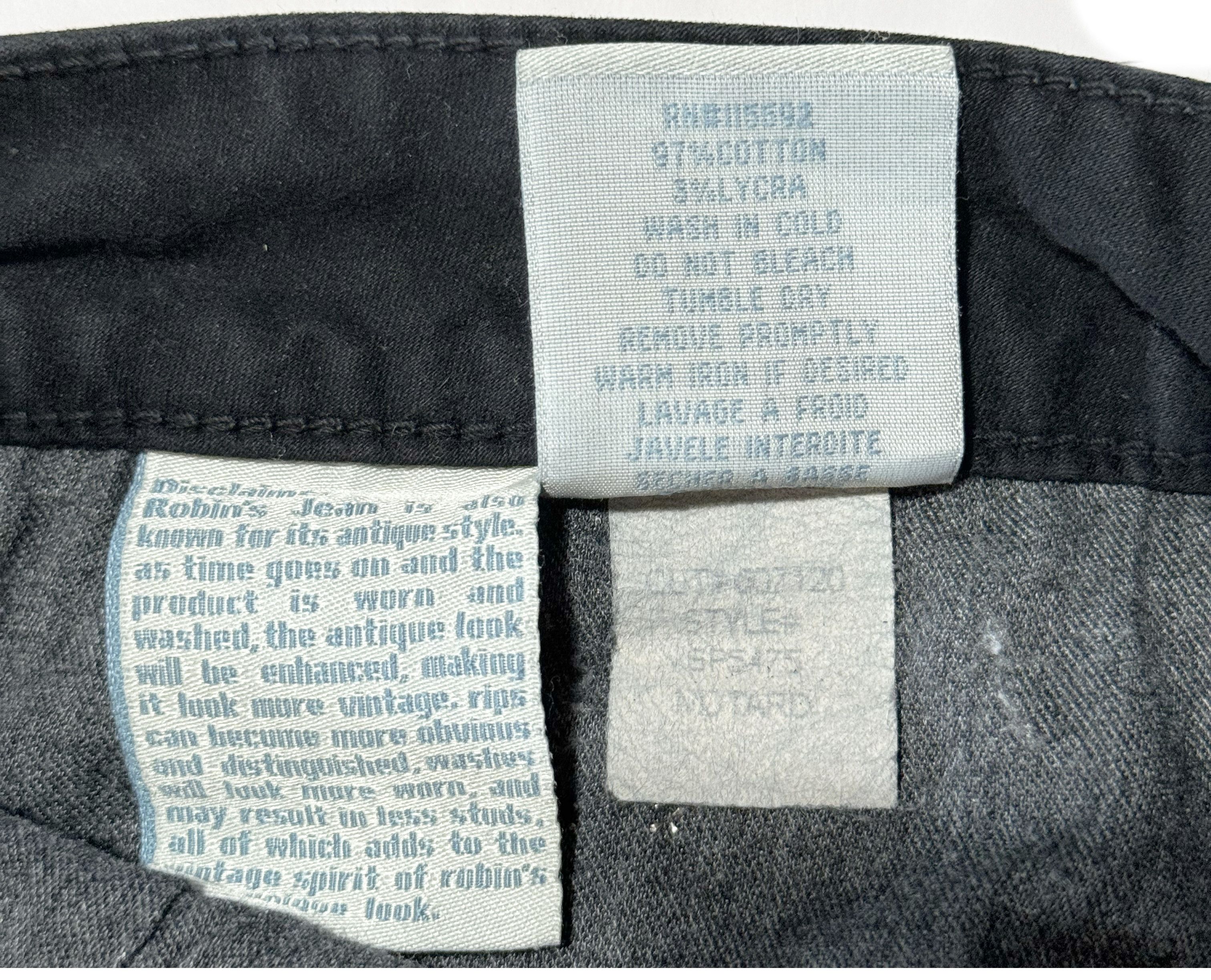 Robins Jeans ROBINS JEANS "MOTARD" ZIP PLEATED KNEE SIZE 30 Size US 30 / EU 46 - 9 Thumbnail