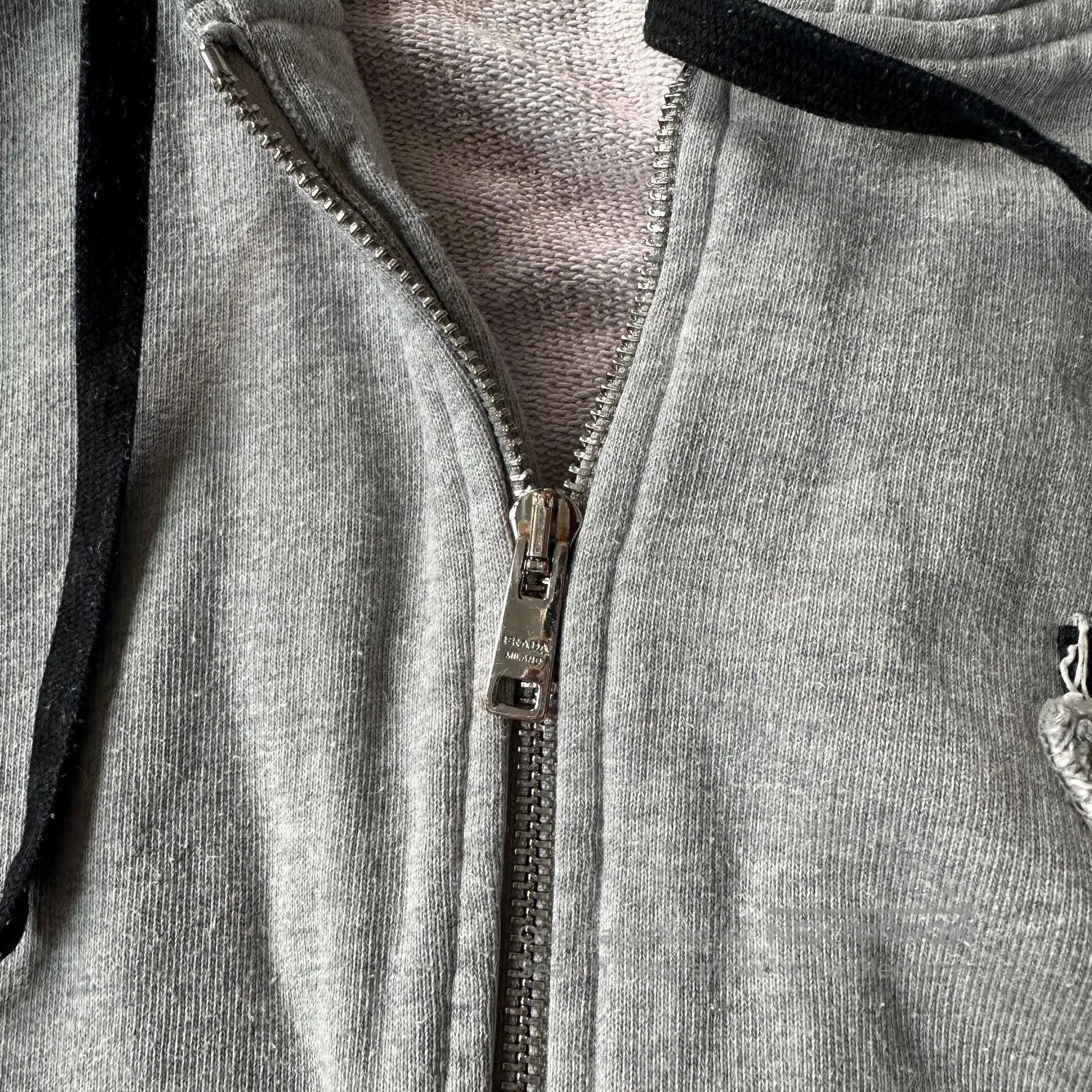 Prada Prada Gray Hooded Inverted Triangle Coat. Size US M / EU 48-50 / 2 - 4 Thumbnail