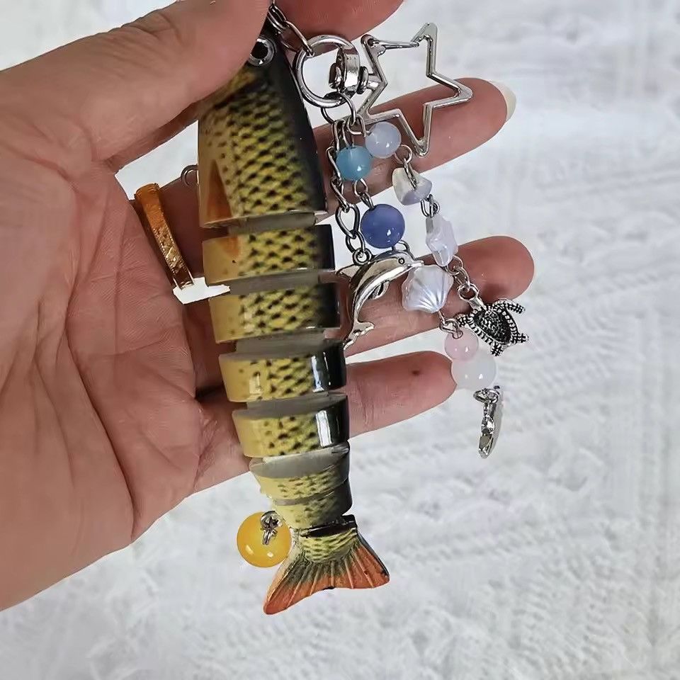 Jewelry Swimbait Fish Keychain – Y2K – Harajuku Gorpcore Accessory Size ONE SIZE - 2 Thumbnail