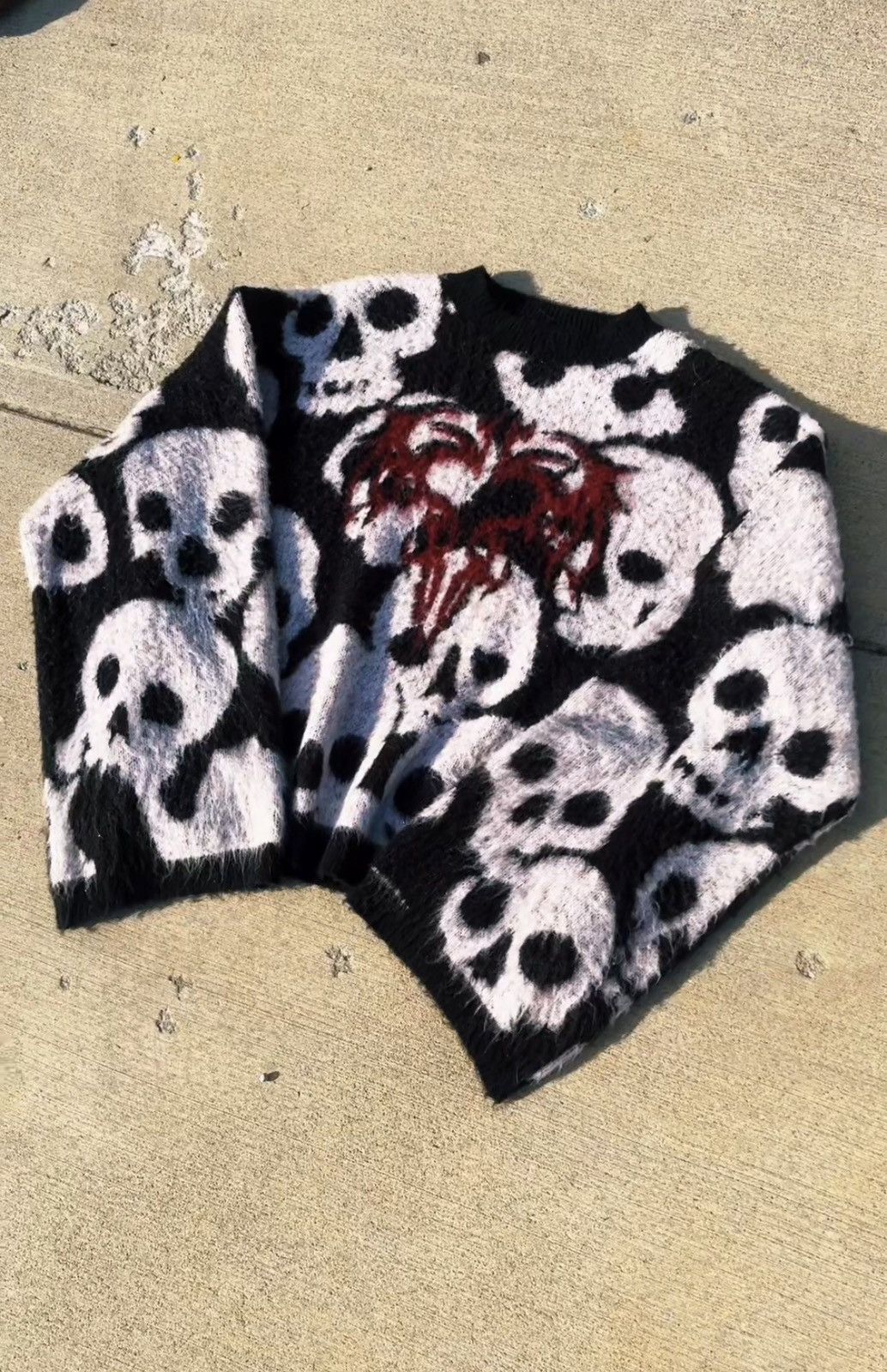 トップス if six was nine mohair cardigan skull M if six was nine mohair cardigan skull M