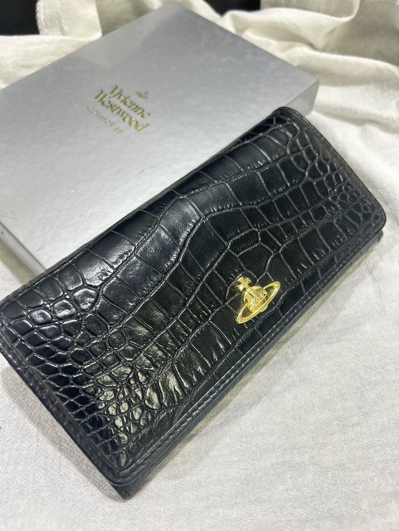 Vivienne Westwood Vivienne Westwood size os Crocodile pattern cowhide wallet Size ONE SIZE - 1 Thumbnail