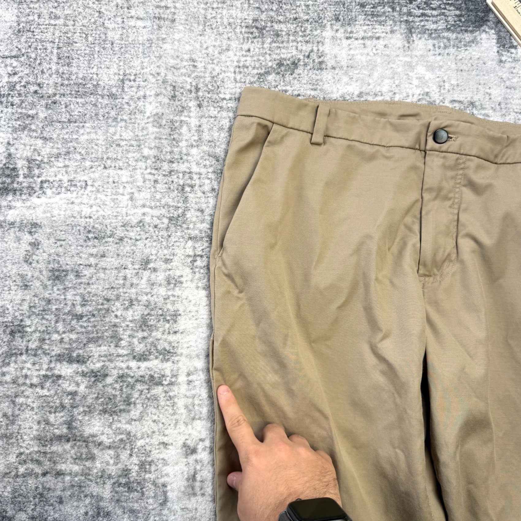 Lululemon Lululemon Commission Pants Mens 36x34 Khaki Stretch Performance Commute READ Size US 36 / EU 52 - 3 Thumbnail