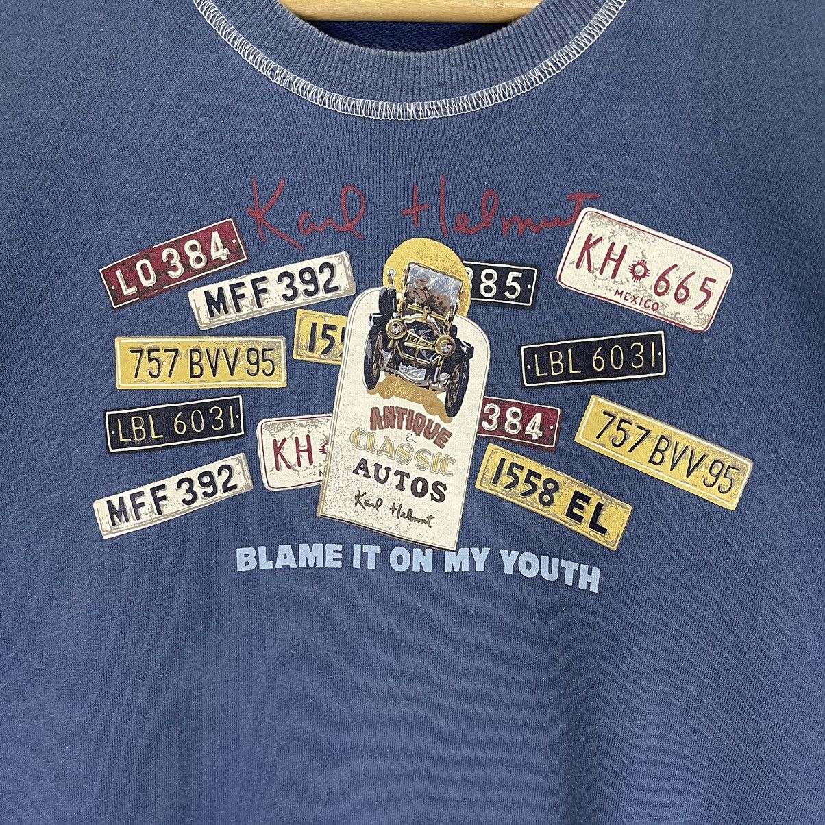Japanese Brand × Karl Helmut × Vintage Karl Helmut Big Logo Crewneck Sweatshirt Size L Size US L / EU 52-54 / 3 - 5 Thumbnail