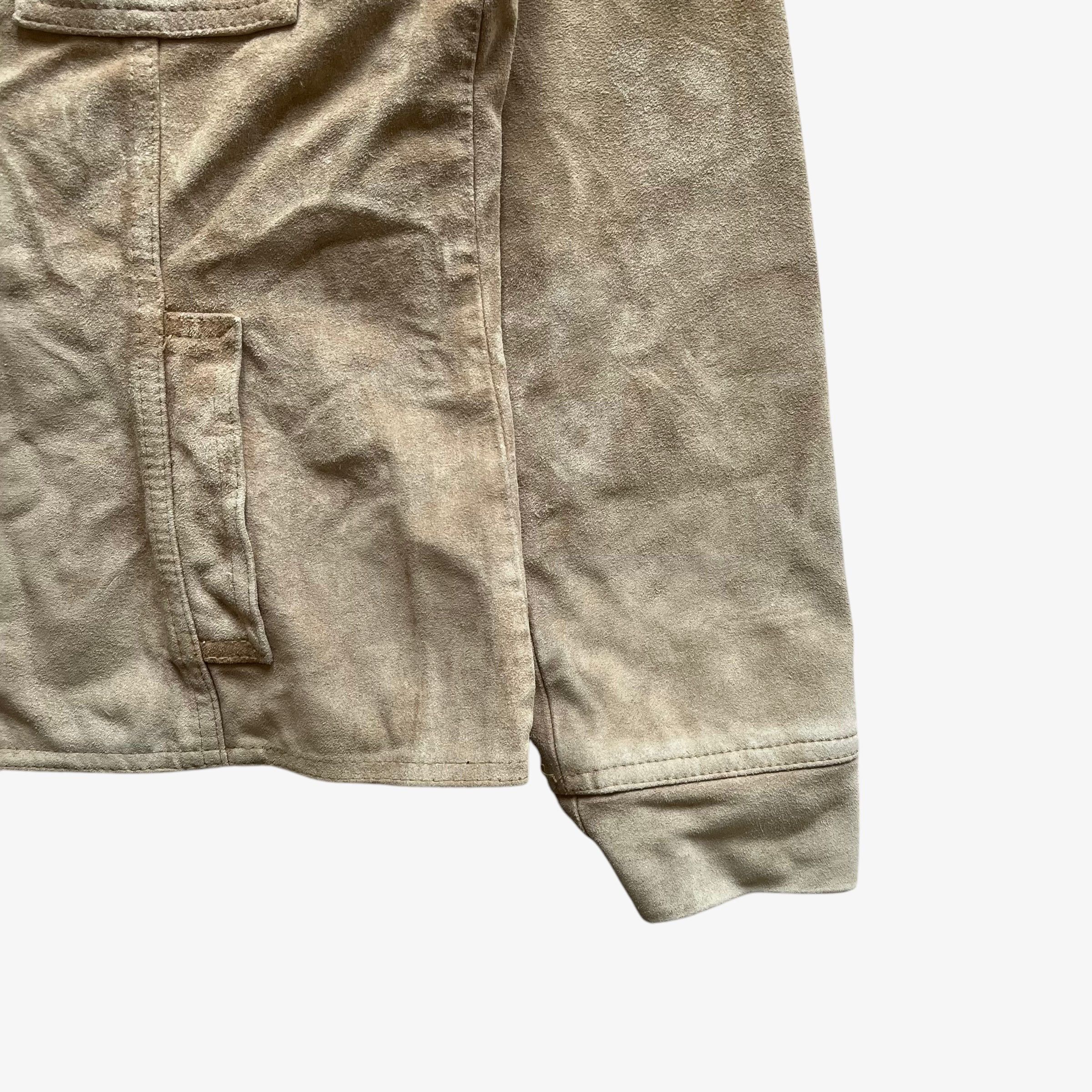 Dolce & Gabbana Vintage Y2K Women's Dolce & Gabbana Beige Leather Jacket Size S / US 4 / IT 40 - 8 Thumbnail