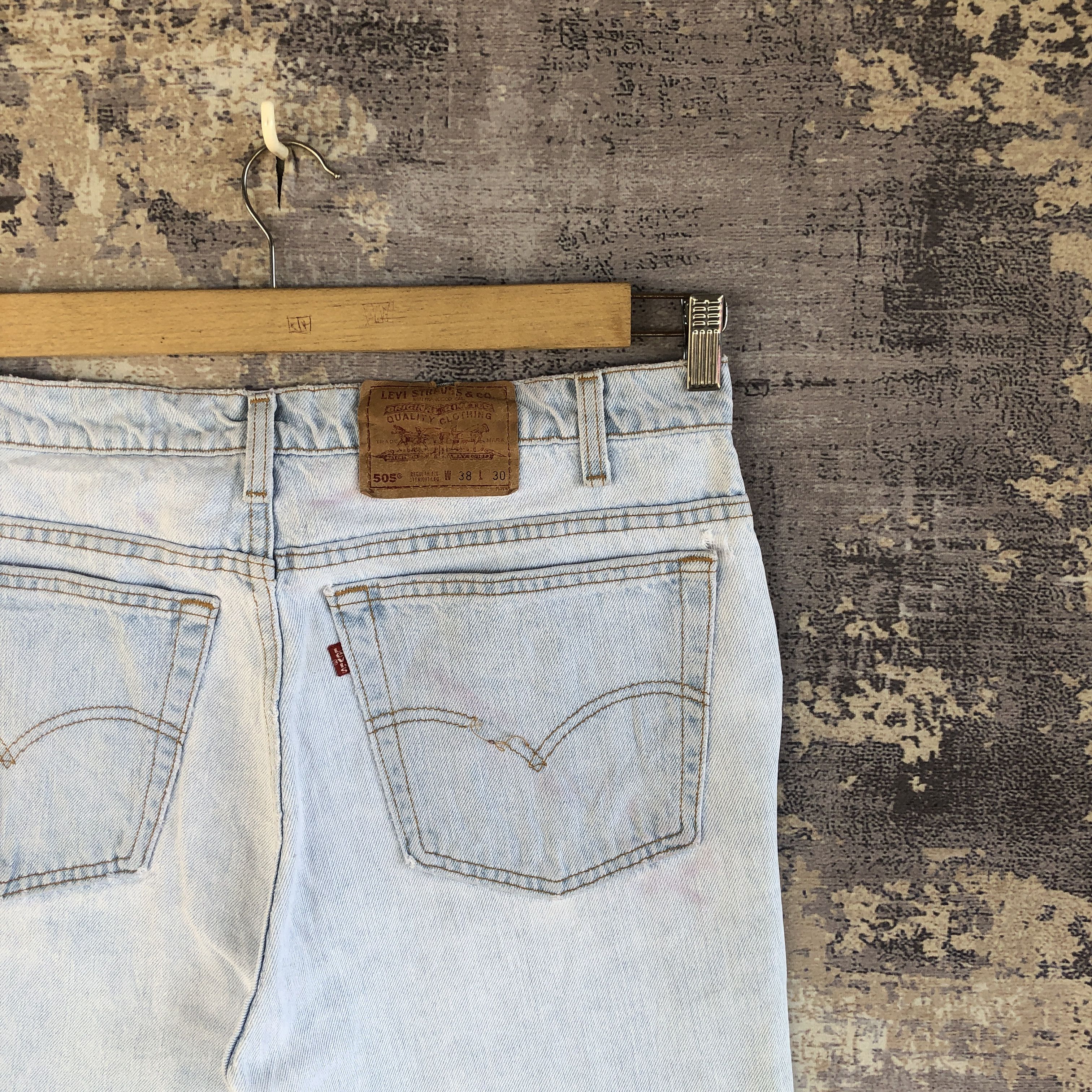 Levi's Vintage Y2K Levis Sunfaded Jeans Levi's 505 Dirty Denim Size US 36 / EU 52 - 5 Thumbnail