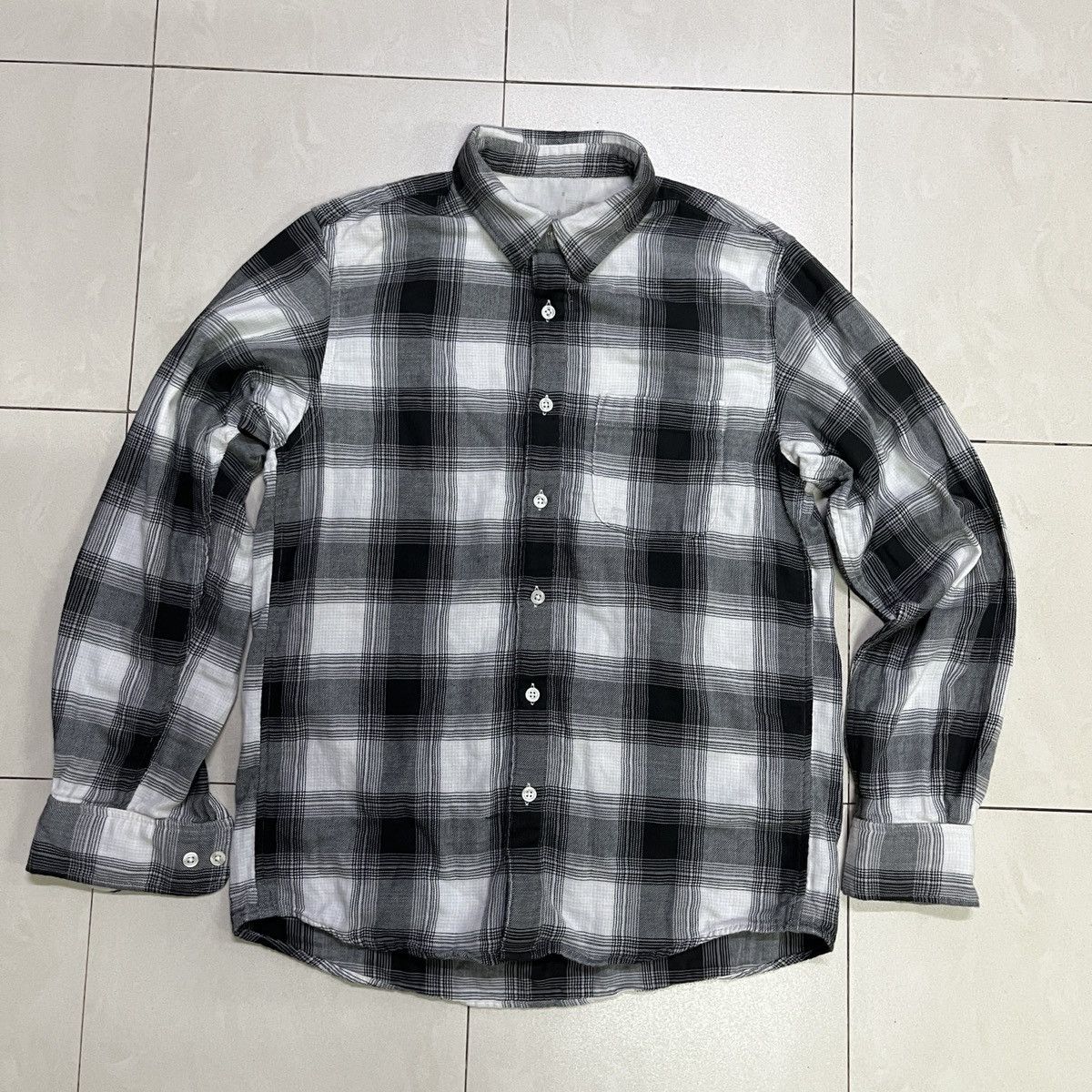 Flannel × Muji × Vintage Muji Checkered/Plaid Flannel Shirt Size US S / EU 44-46 / 1 - 2 Thumbnail