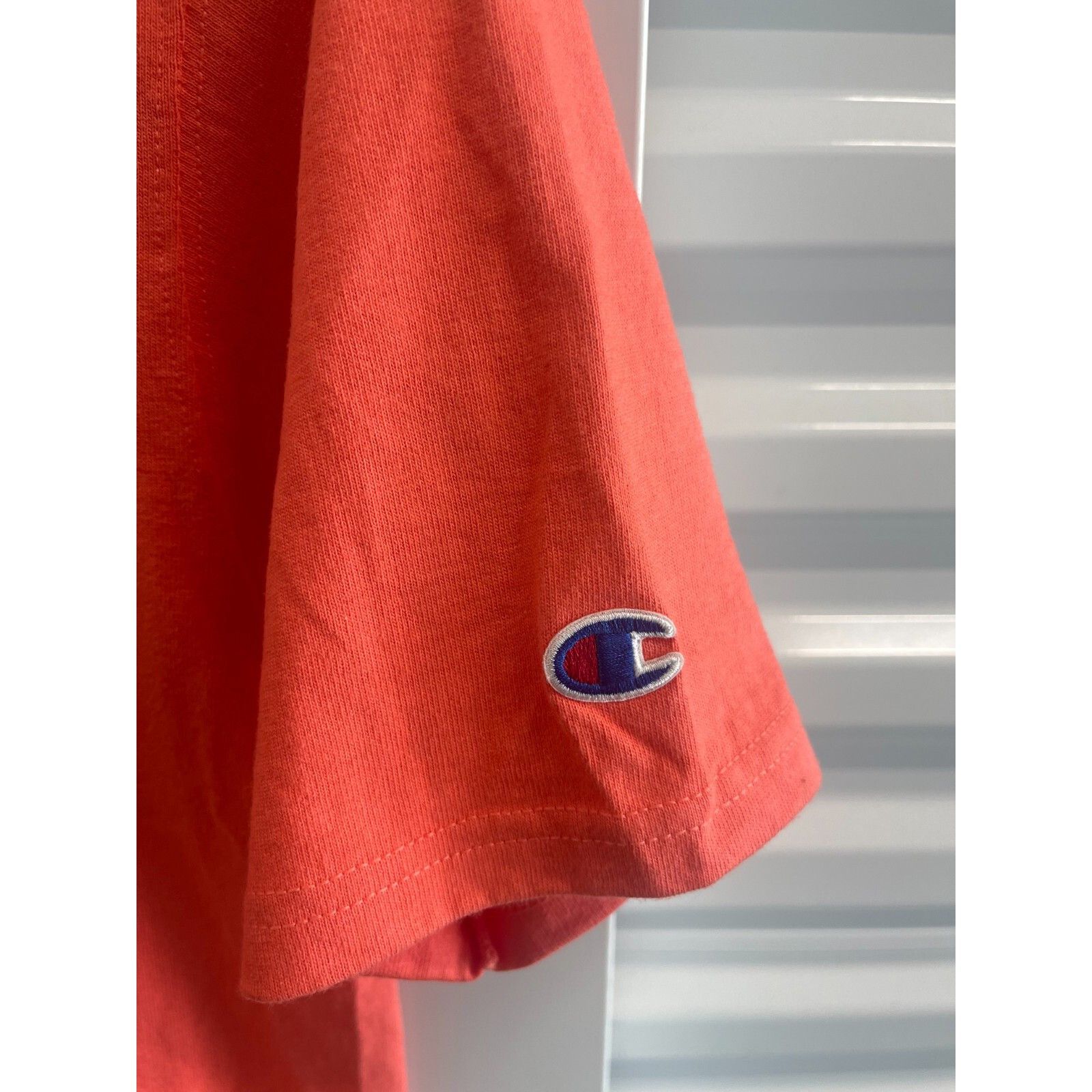 Champion VTG Y2K 90S CHAMPION CREW T-SHIRT PEACH SALMON ORANGE SZ SMA Size US S / EU 44-46 / 1 - 3 Thumbnail