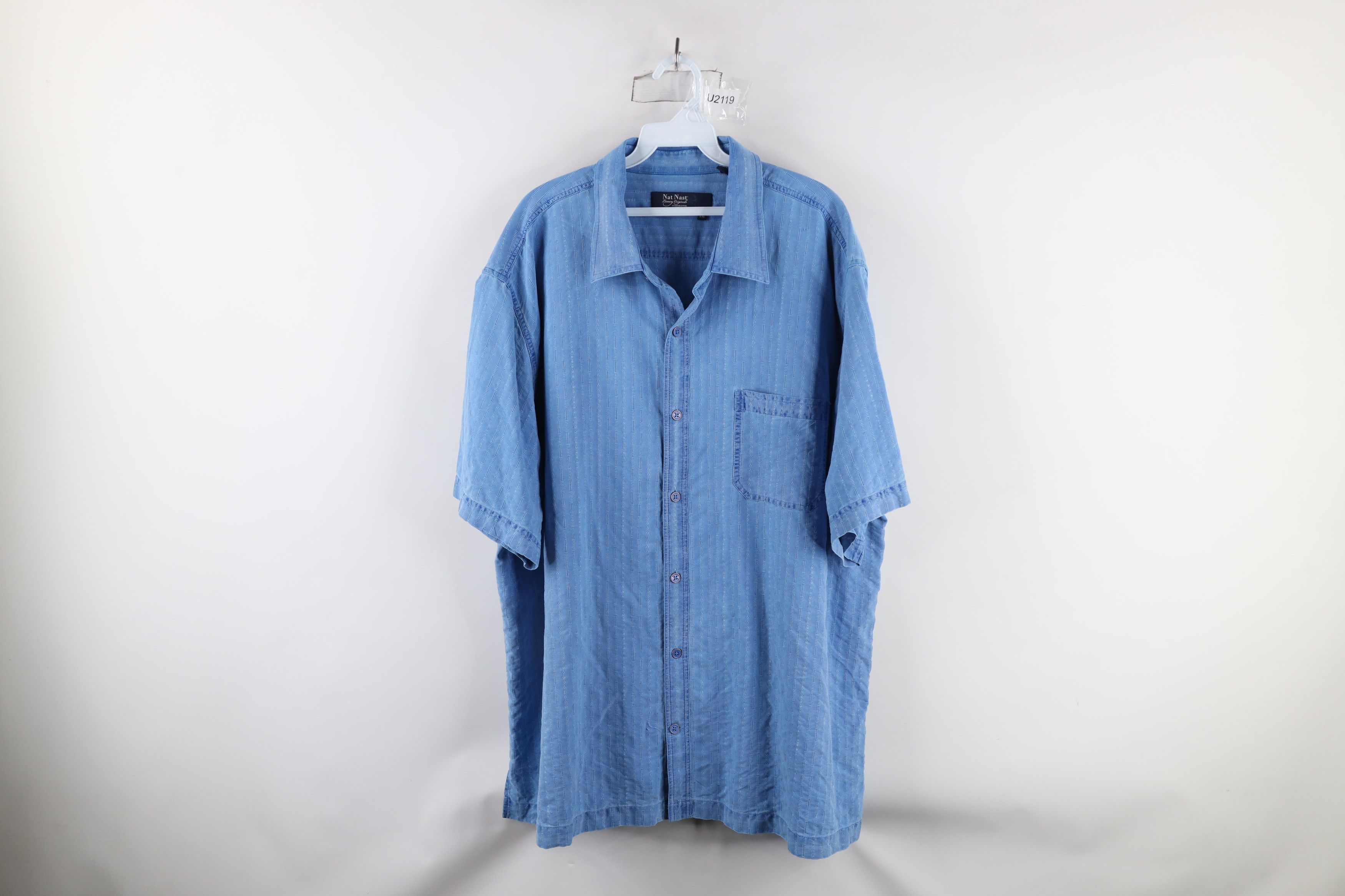 Nat Nast × Vintage Vintage Nat Nast Luxury Originals Striped Button Shirt Size US XXL / EU 58 / 5 - 1 Thumbnail