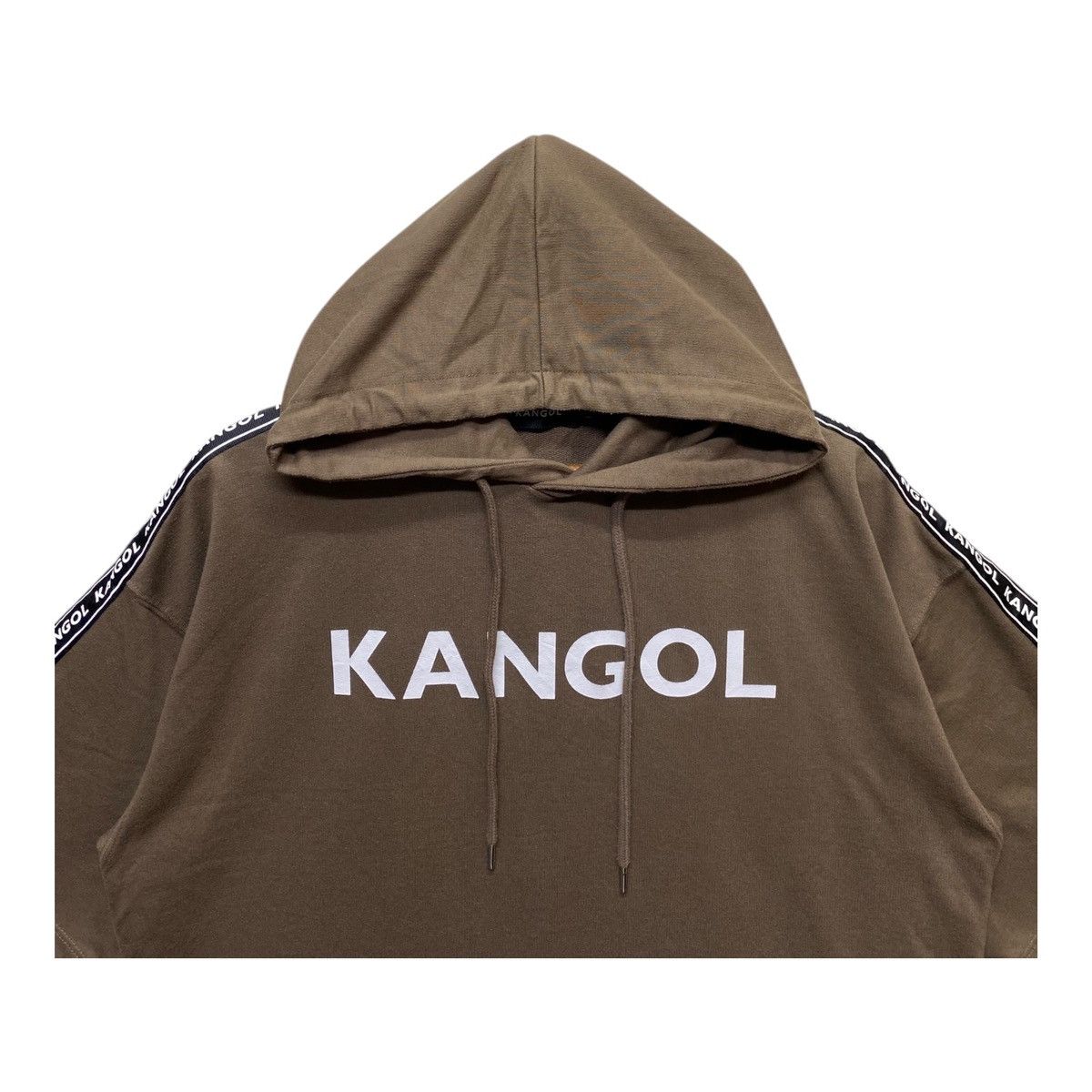 Kangol Hoodie Spellout Pullover Short Sleeve Size M