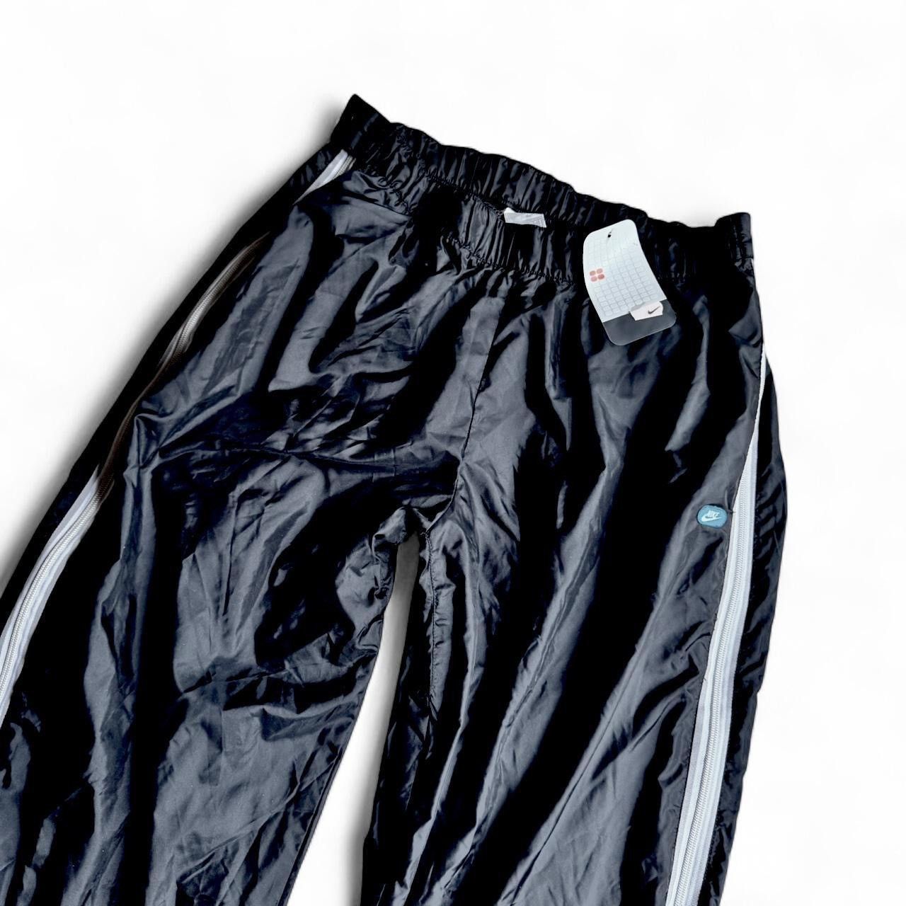 Nike Y2K Nike black windbreaker baggy zip track pants size XL NWT Size US 34 / EU 50 - 2 Thumbnail