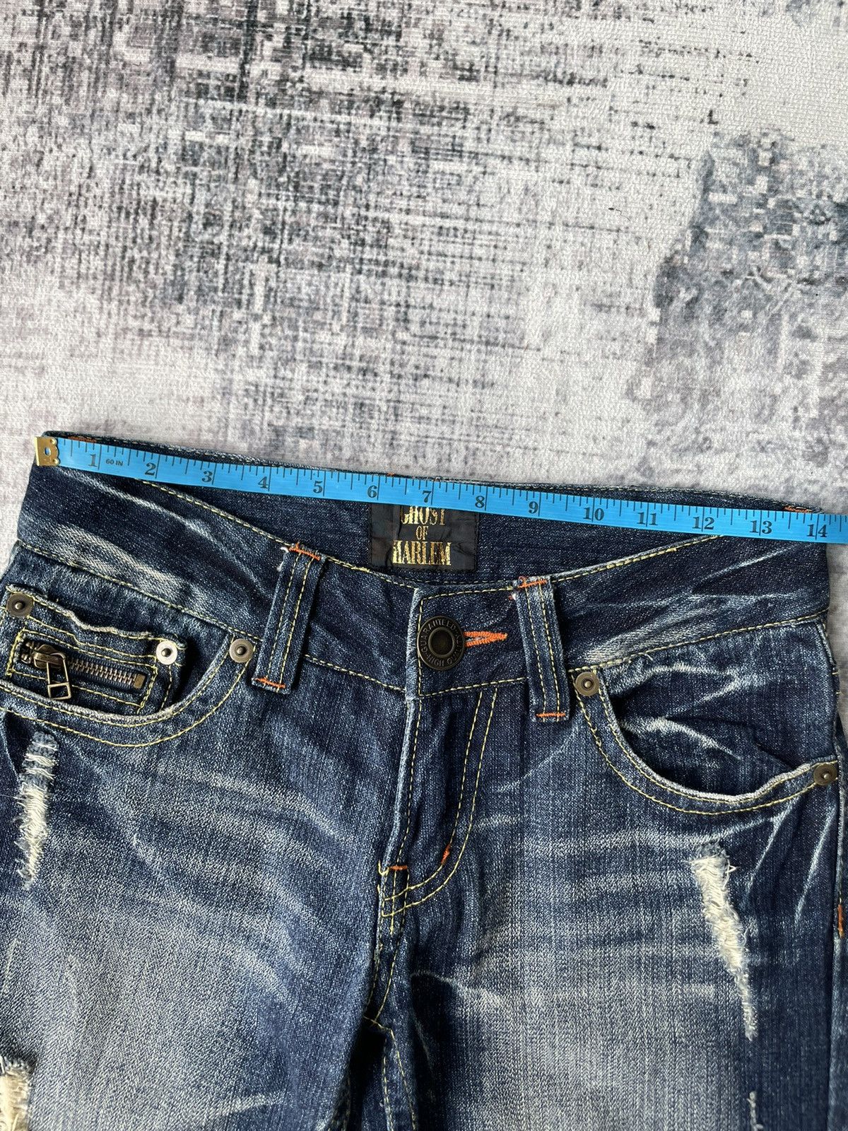 If Six Was Nine Ghost of Harlem Flared Jeans Size US 28 / EU 44 - 15 Thumbnail