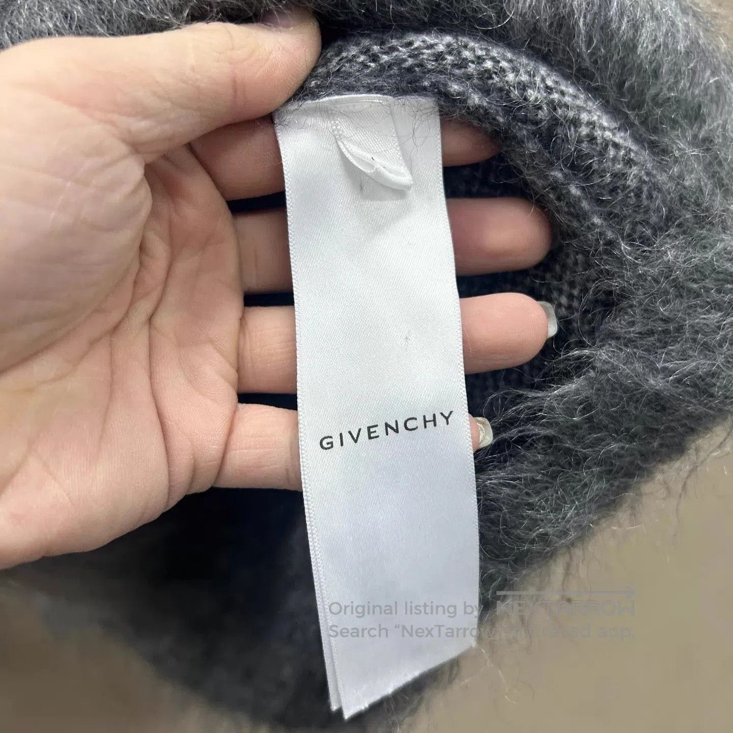 Givenchy Gray Fuzzy Long Sleeve Sweater - Size L. Size US L / EU 52-54 / 3 - 4 Thumbnail
