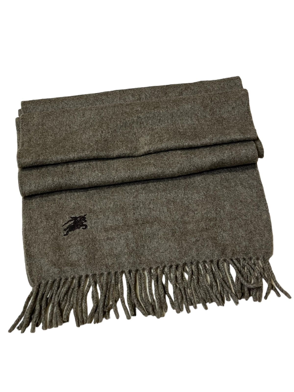 Burberry NICE🔥VINTAGE BURBERRYS PLAIN BROWN CASHMERE MUFLER/SCARF Size ONE SIZE - 1 Thumbnail