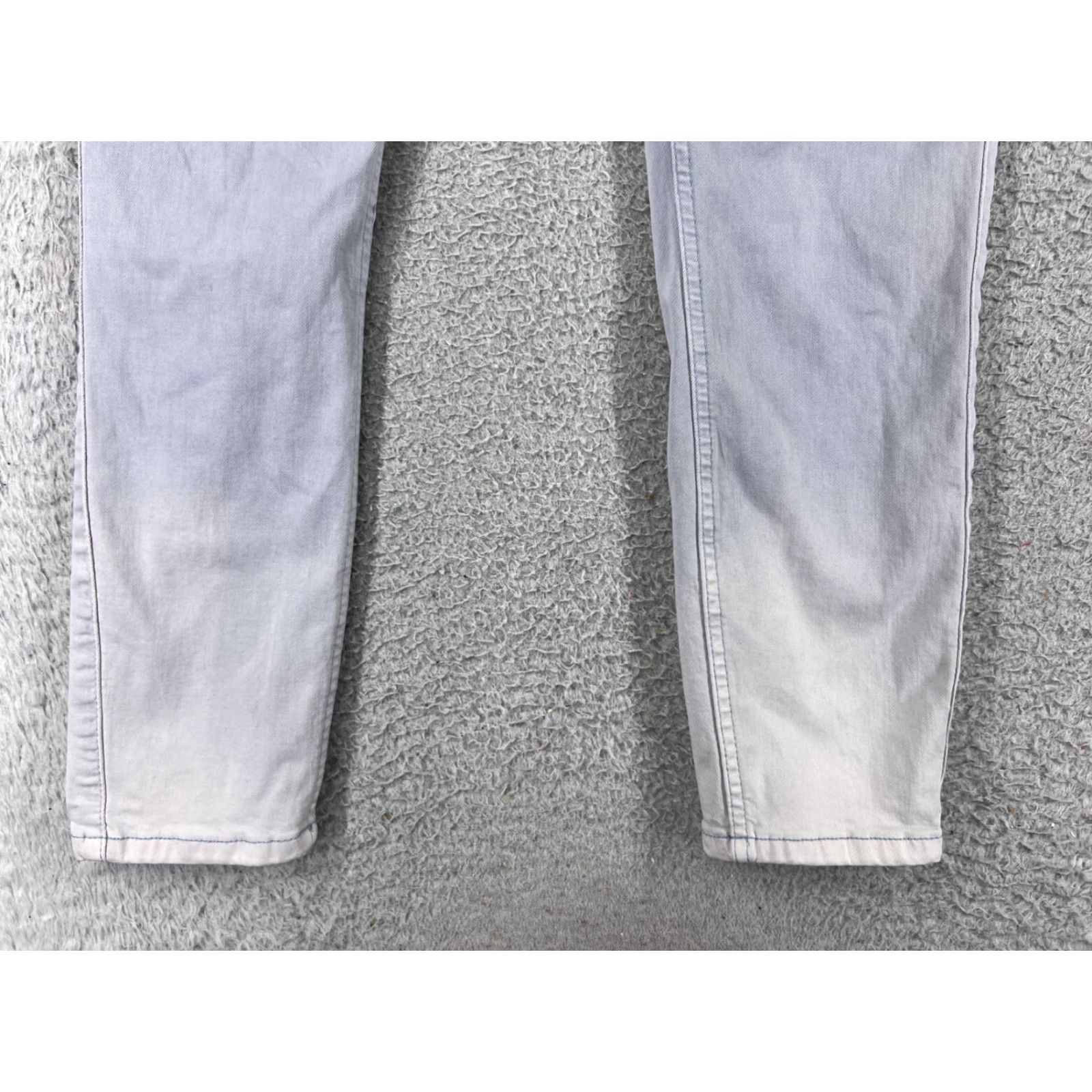 Calvin Klein VINTAGE Calvin Klein Jeans Womens 12 Purple Denim Skinny High Rise Stretch 28x26 White? (Oops) Size 34" / US 12 / IT 48 - 2 Thumbnail