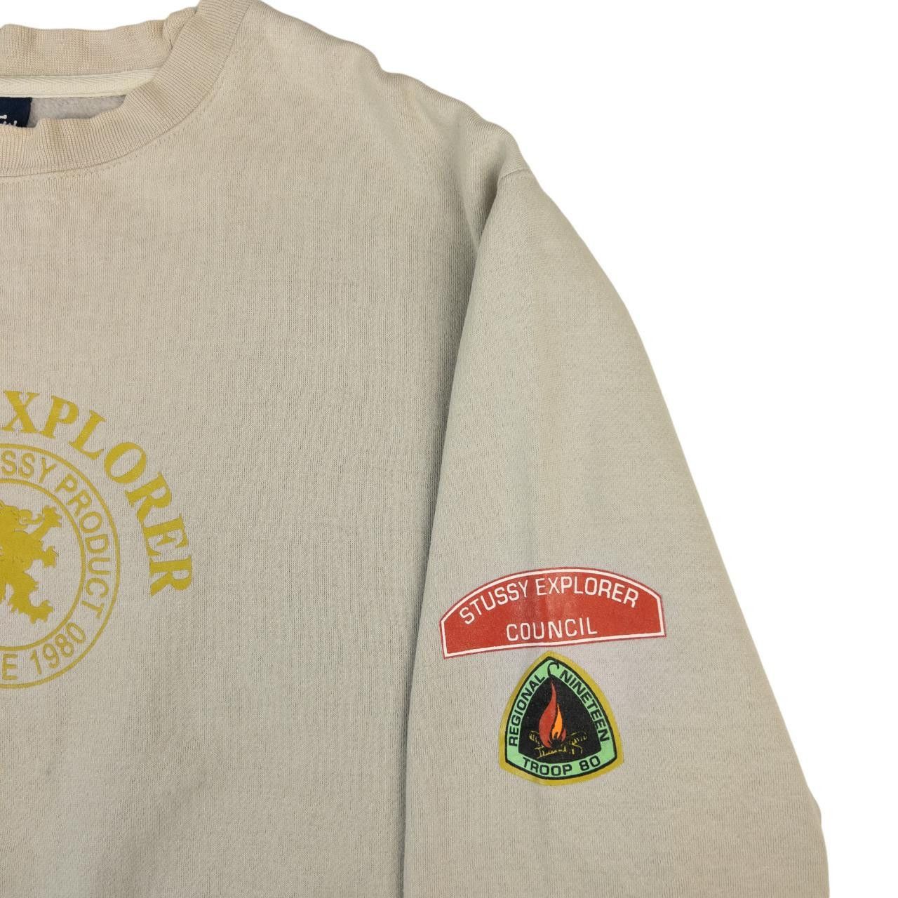 Stussy Vintage Stussy Explorer Graphic Sweatshirt Size XL Size US XL / EU 56 / 4 - 4 Thumbnail