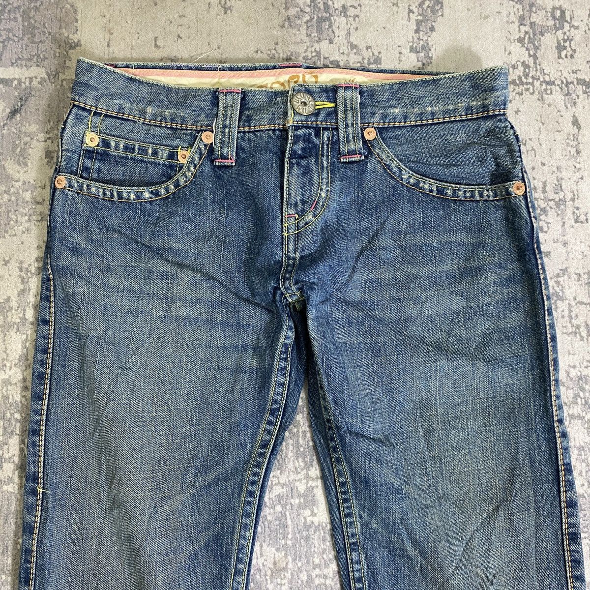If Six Was Nine × Japanese Brand × Le Grande Bleu (L.G.B.) Vintage Cocolulu Raw Faded Jeans Size 32" / US 10 / IT 46 - 2 Thumbnail