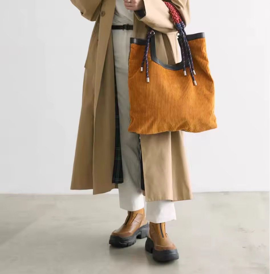 Other Retro Corduroy Vintage Style Capacity Office Core Bag Size ONE SIZE - 2 Thumbnail