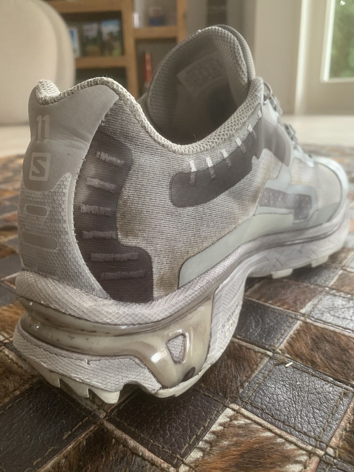 11 By Boris Bidjan Saberi Salomon Edition Bamba 5 Sneakers - Light Grey (Size 12) Size US 12 / EU 45 - 7 Thumbnail