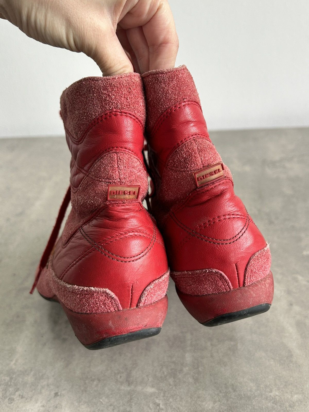 Diesel × Vintage Diesel vintage suede leather boots archive Y2K Size US 7 / IT 37 - 8 Thumbnail