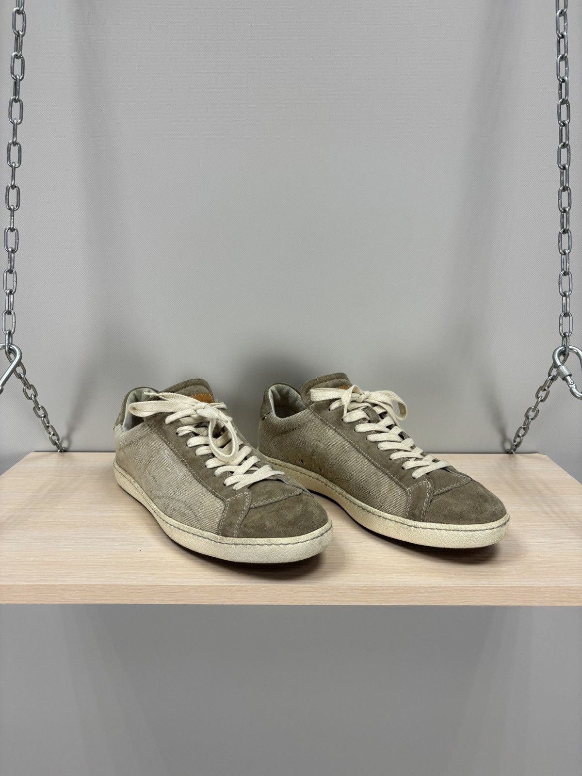 Santoni Mens sneakers Santoni Size 7 Color Brown/Gray Size US 7 / EU 40 - 2 Thumbnail