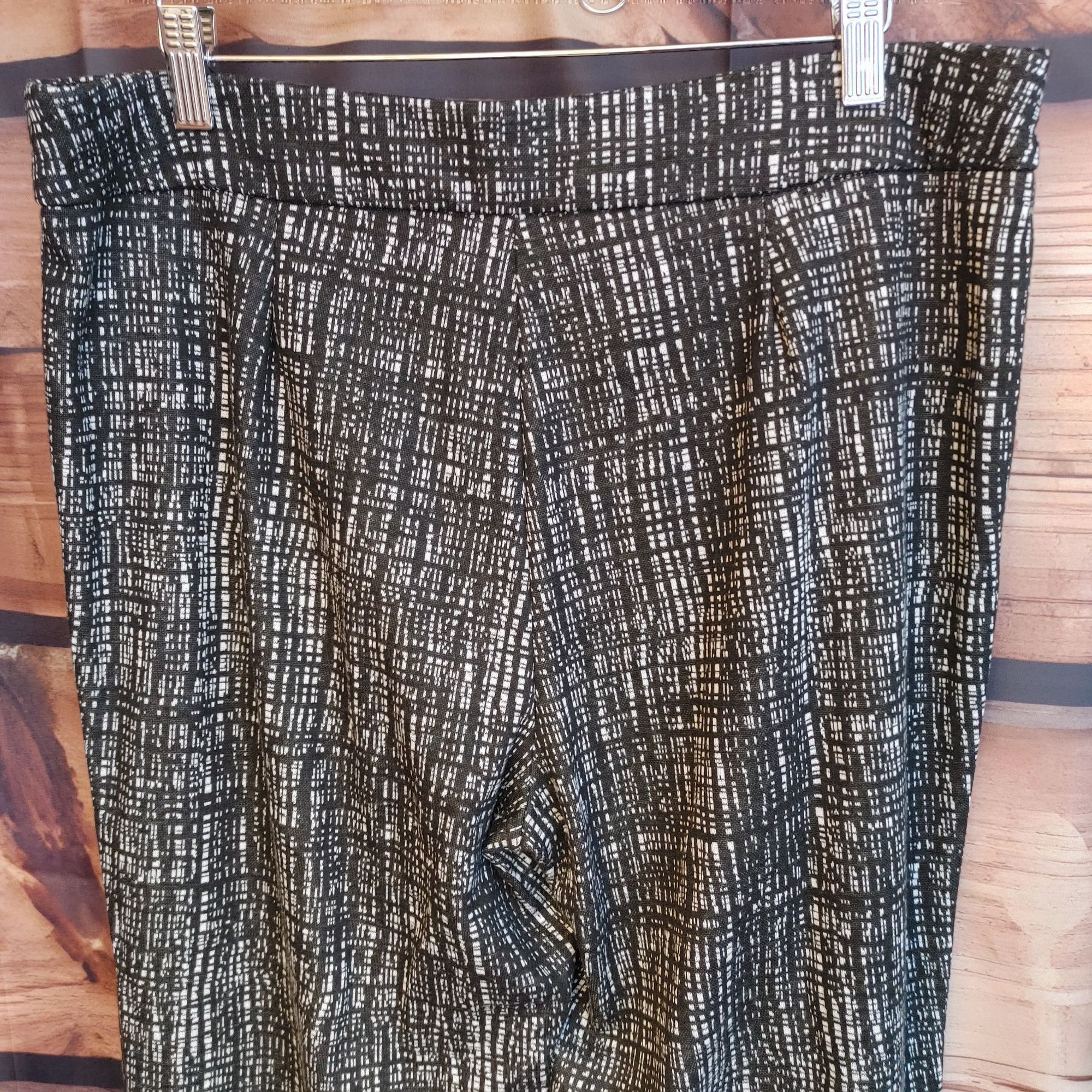 Other Counterparts Women's Black/White Ankle Cropped Dress Pants 1 Size 36" / US 14 / IT 50 - 2 Thumbnail