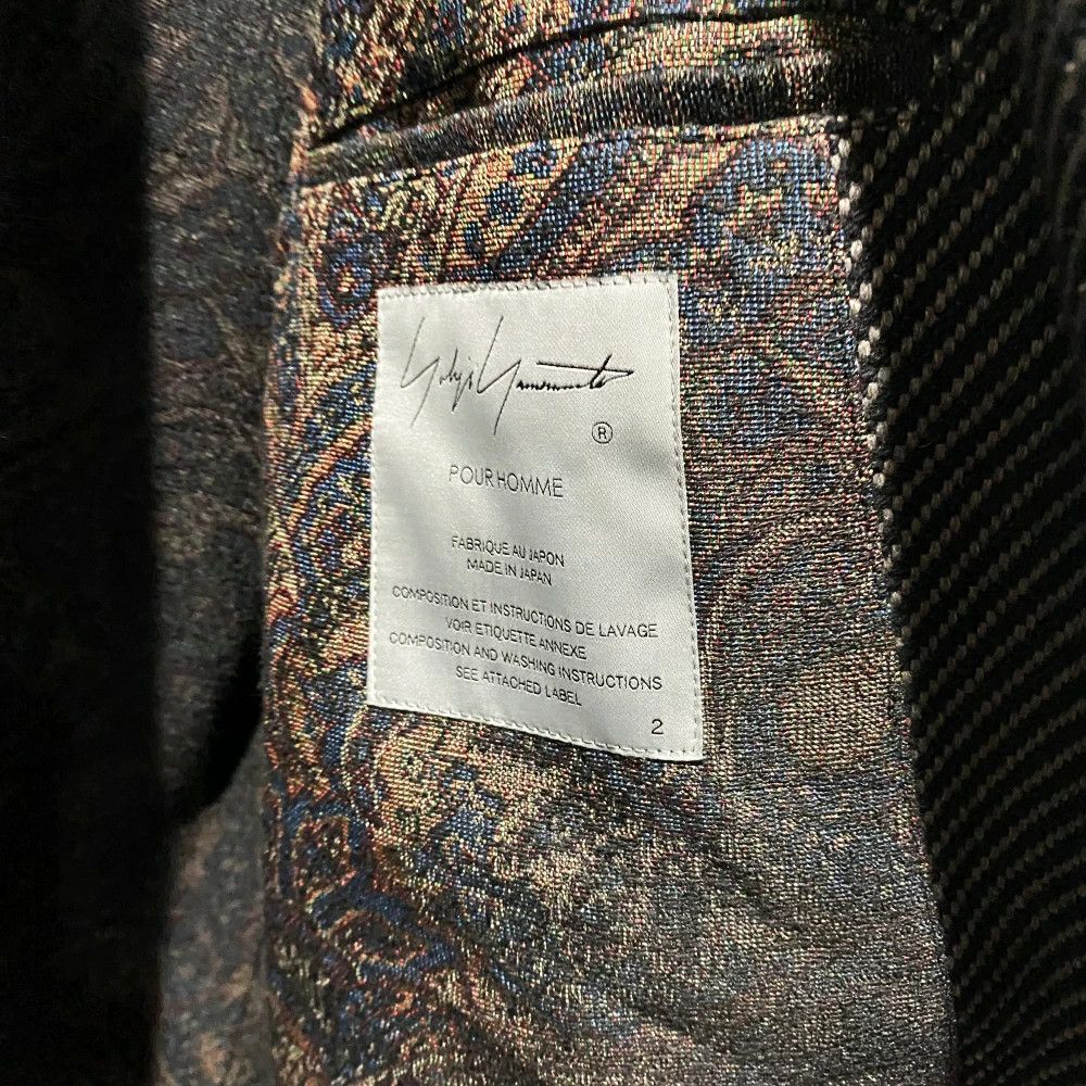 Yohji Yamamoto Yohji Yamamoto POUR HOMME TWEED INK W RIDERS BLOUSON Size US M / EU 48-50 / 2 - 5 Thumbnail