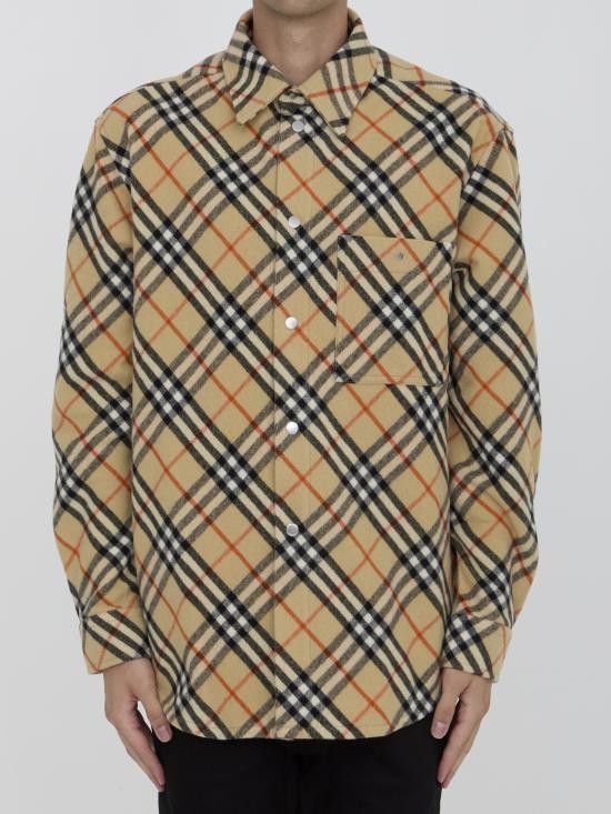 Burberry BURBERRY Men Long Tops 8091908 BEIGE Size US L / EU 52-54 / 3 - 1 Thumbnail