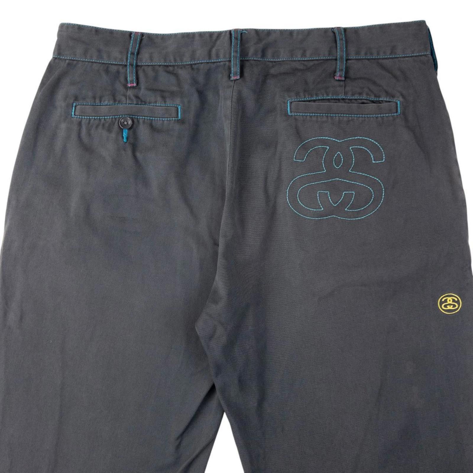 Stussy Vintage Stussy Embroidered Trousers Size W35 Size US 34 / EU 50 - 2 Thumbnail