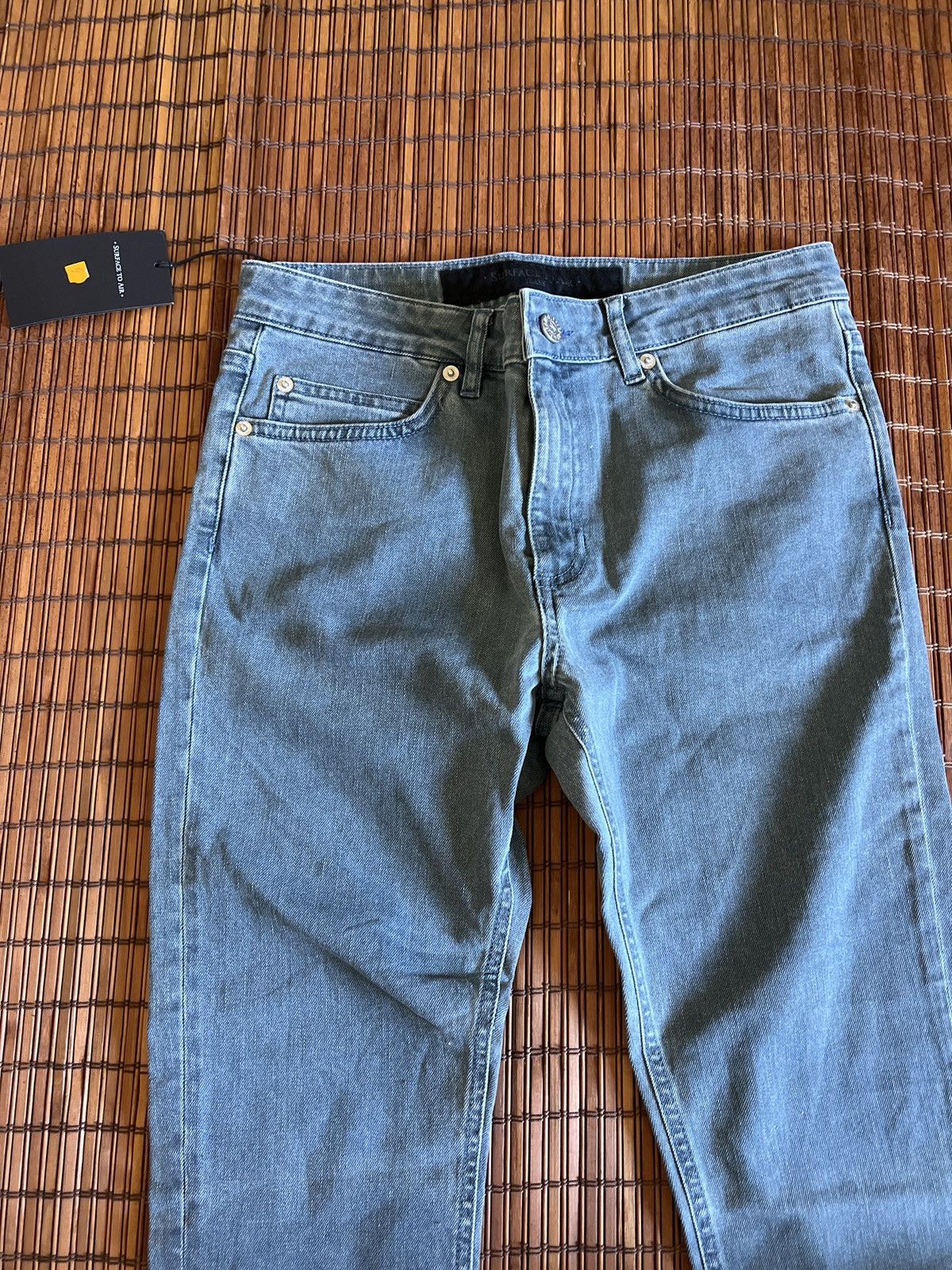 Surface To Air Surface to air jeans Light blue Dusted Denim Skinny jean Size 29" - 2 Thumbnail